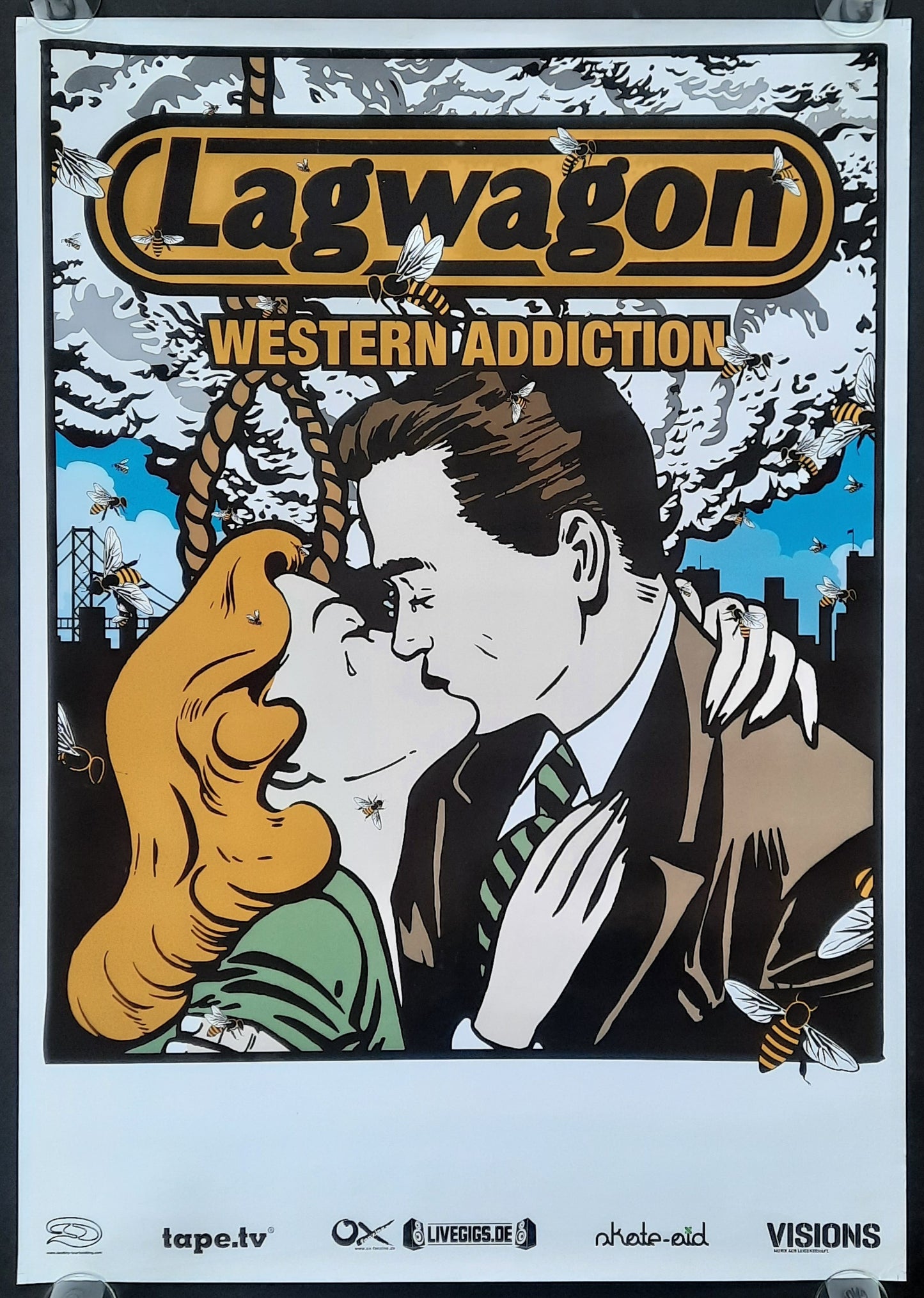 LAGWAGON Original Concert Poster 2015 Western Addiction Tour 1