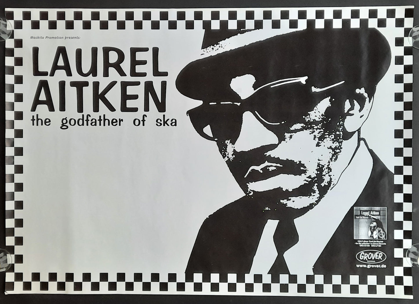 LAUREL AITKEN Original Concert Poster 2002 RUDI GOT MARRIED Tour 1