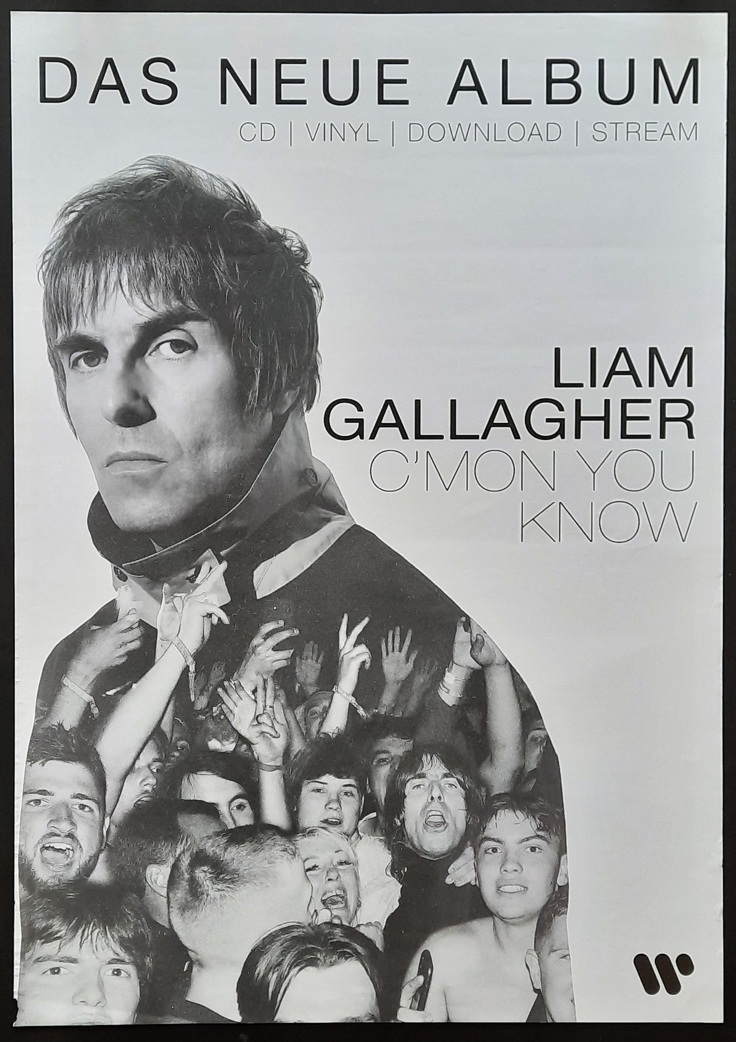 LIAM GALLAGHER Original Promotion Poster - 2022 Album C'MON YOU KNOW
