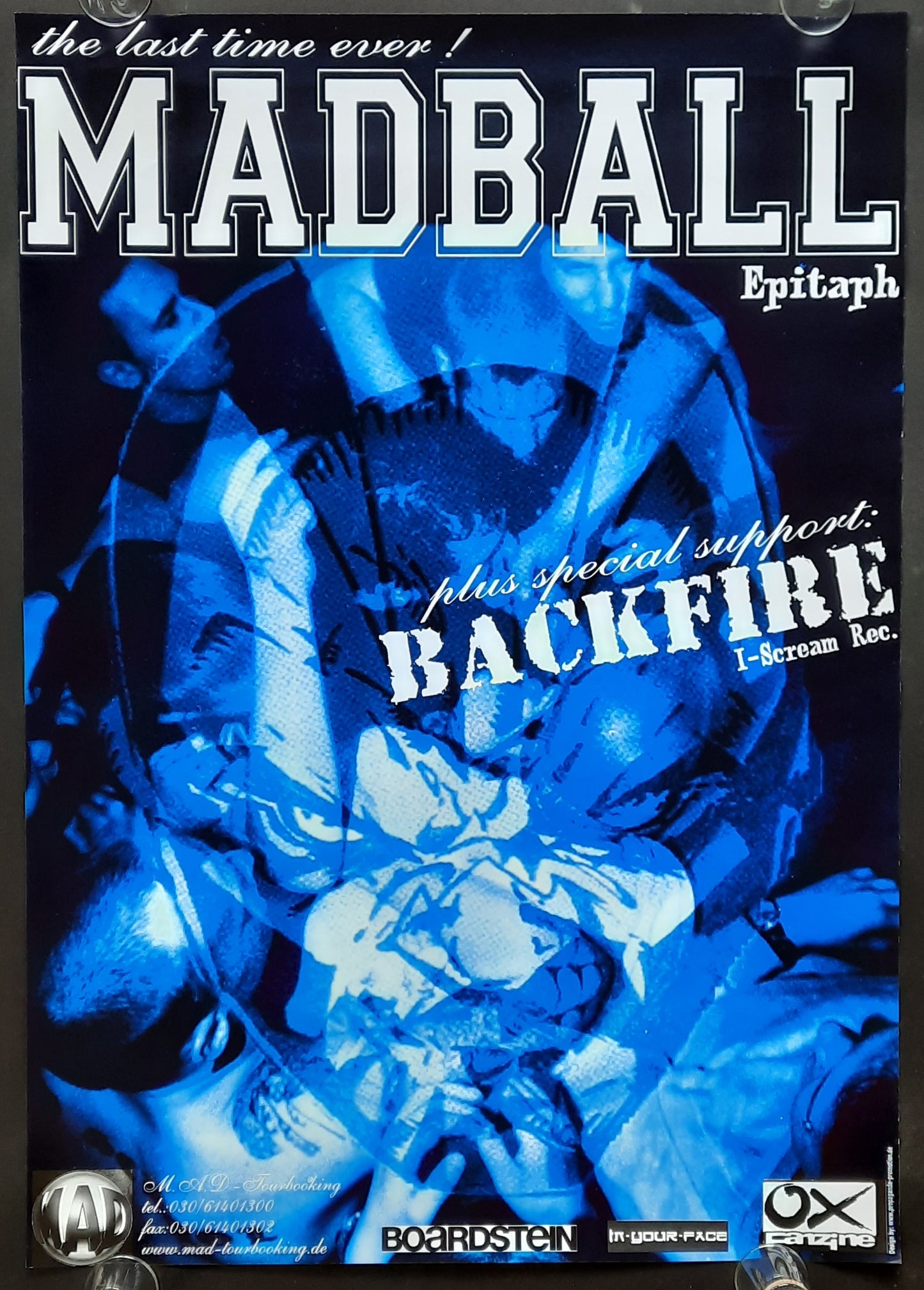 MADBALL Original Concert Poster 2001 Germany Europe