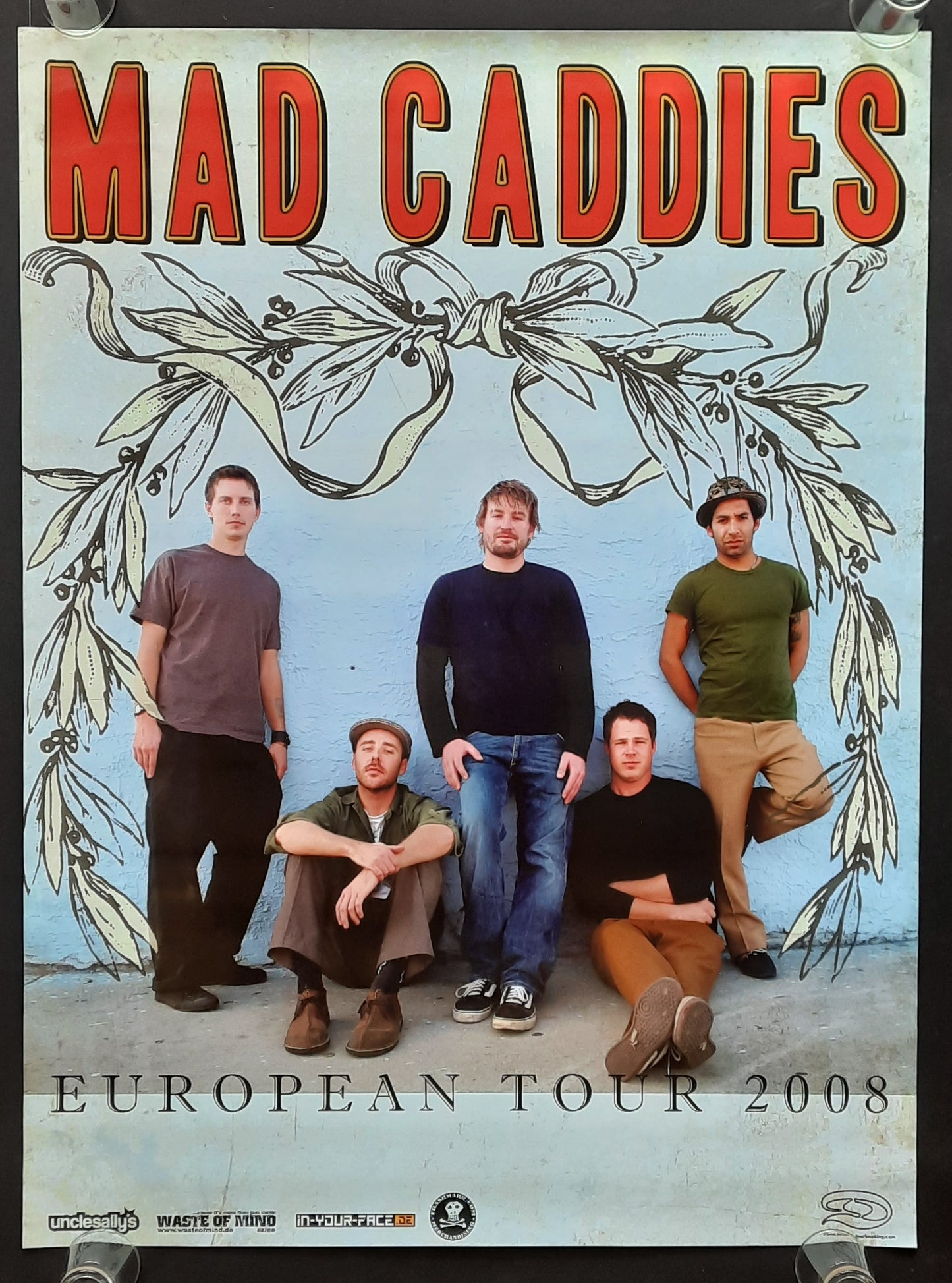MAD CADDIES Original Concert Poster 2008 European Tour