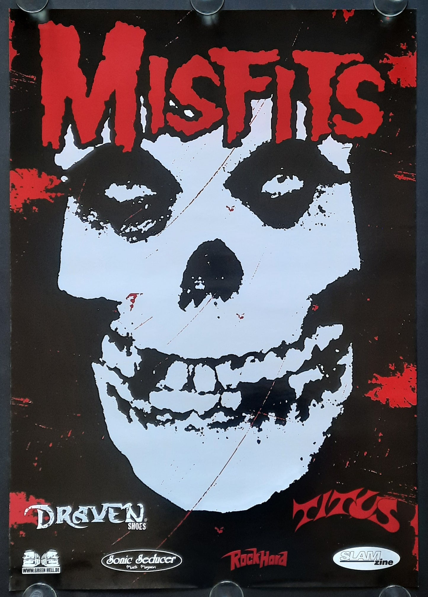 MISFITS Original Promotion/Concert Poster 2005 Europe