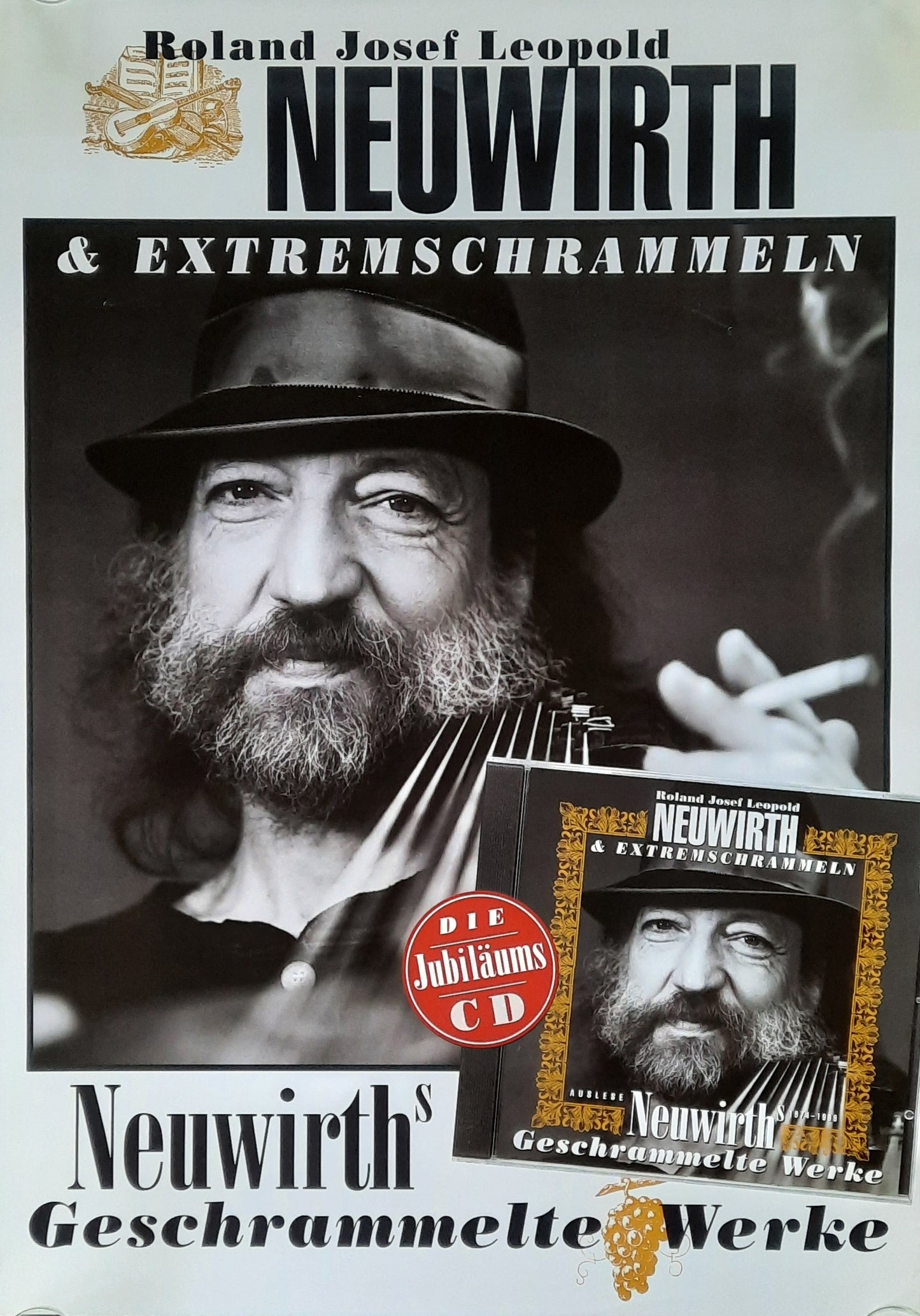 NEUWIRTH & EXTREMSCHRAMMELN 1999 Promo Poster "Geschrammelte Werke"
