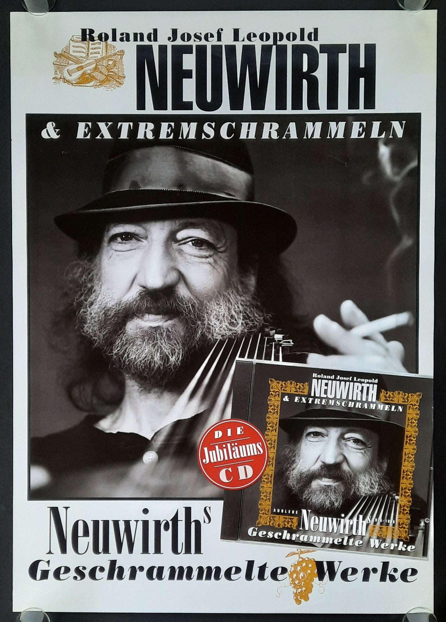 NEUWIRTH & EXTREMSCHRAMMELN 1999 Promo Poster "Geschrammelte Werke" 2