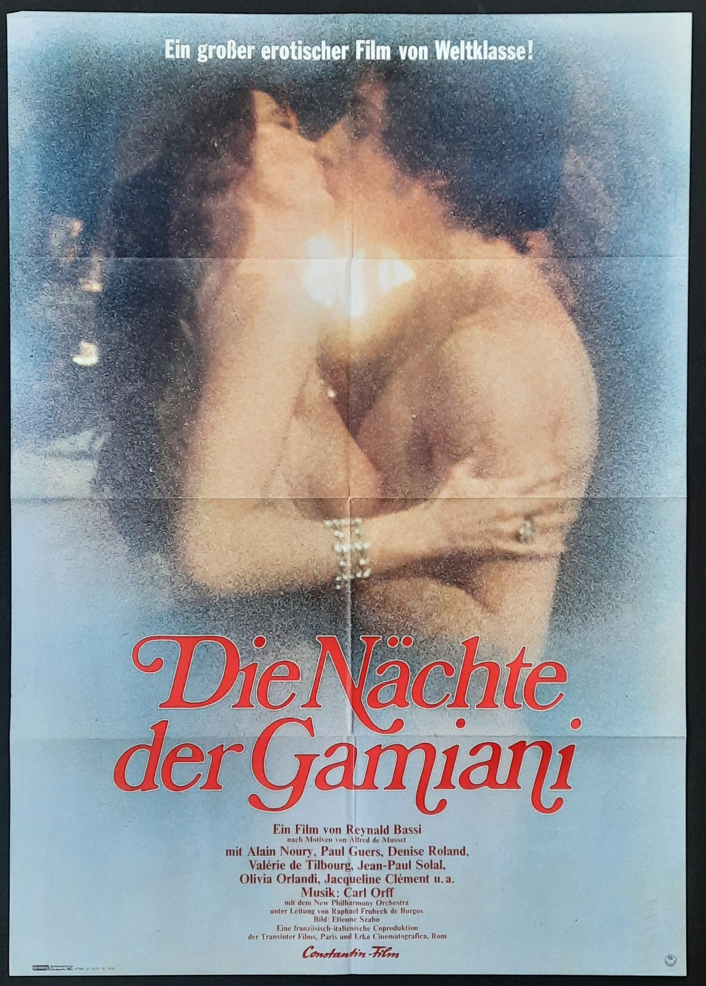 NIGHTS OF GAMIANI Original Movie Poster 1974 Reynold Bassi German 1-Sheet Poster
