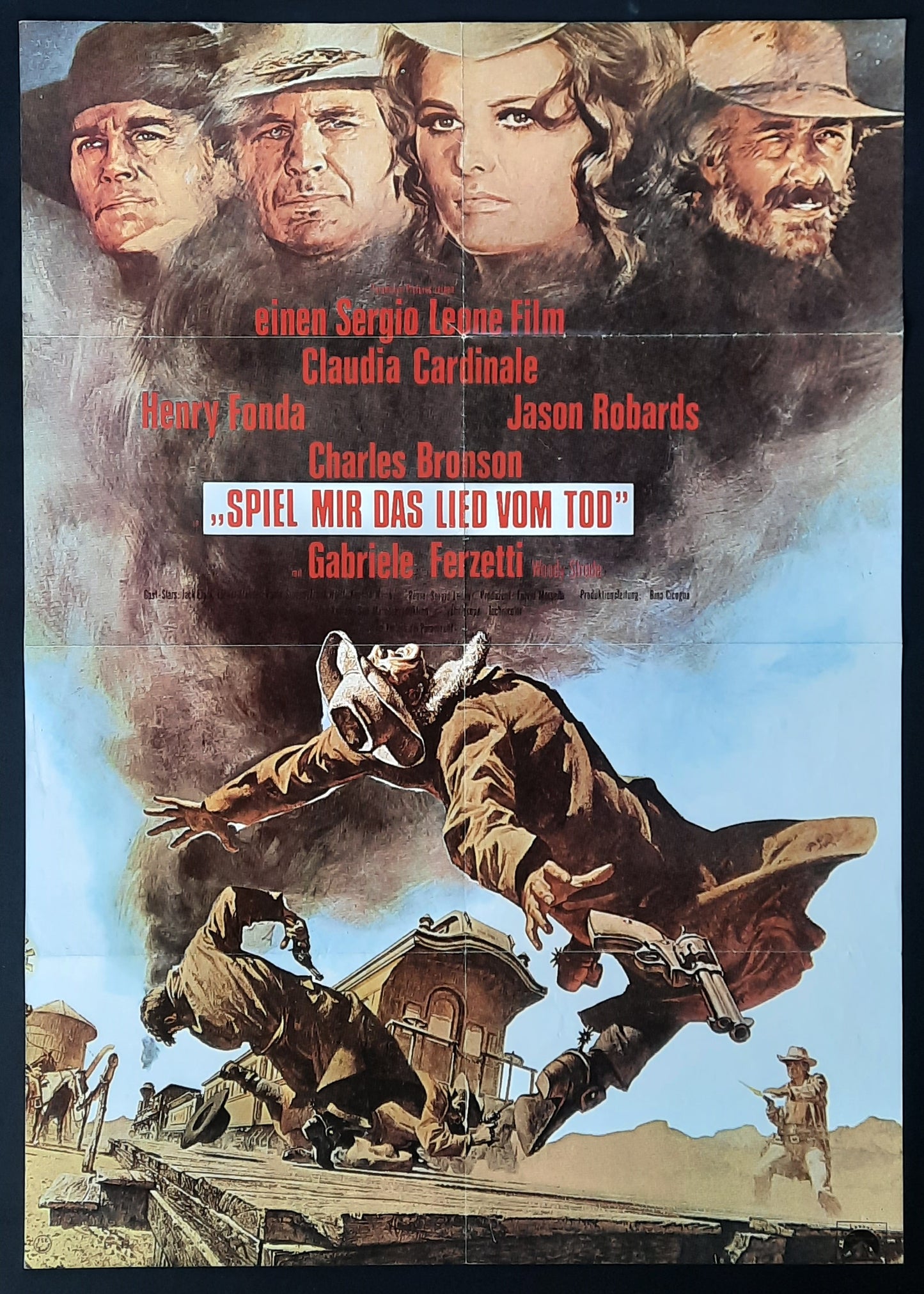 ONCE UPON A TIME IN THE WEST Original Movie Poster 1969 Sergio Leone German 1-Sheet Poster