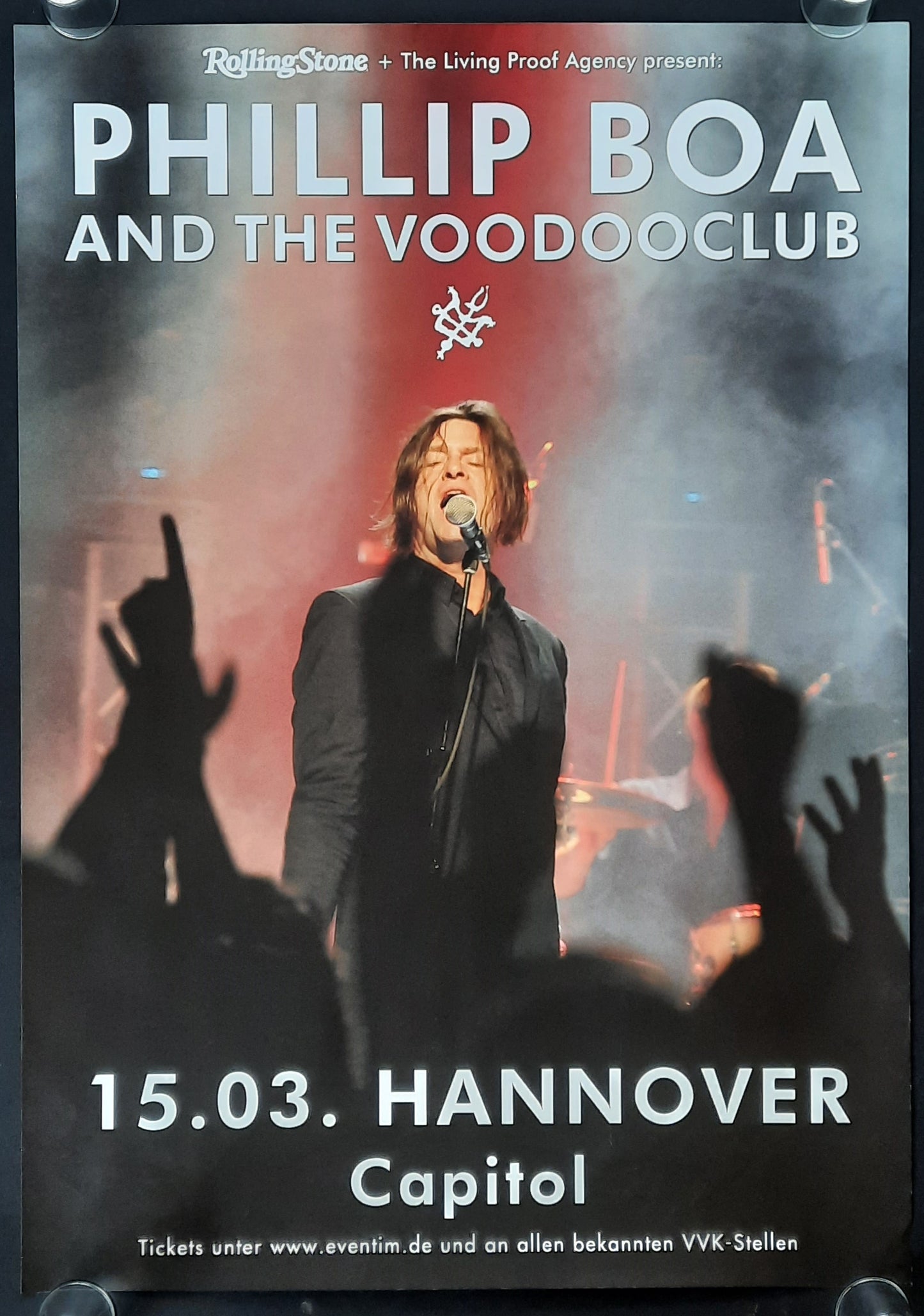 PHILLIP BOA Original Concert Poster March 15, 2020 Hannover Germany