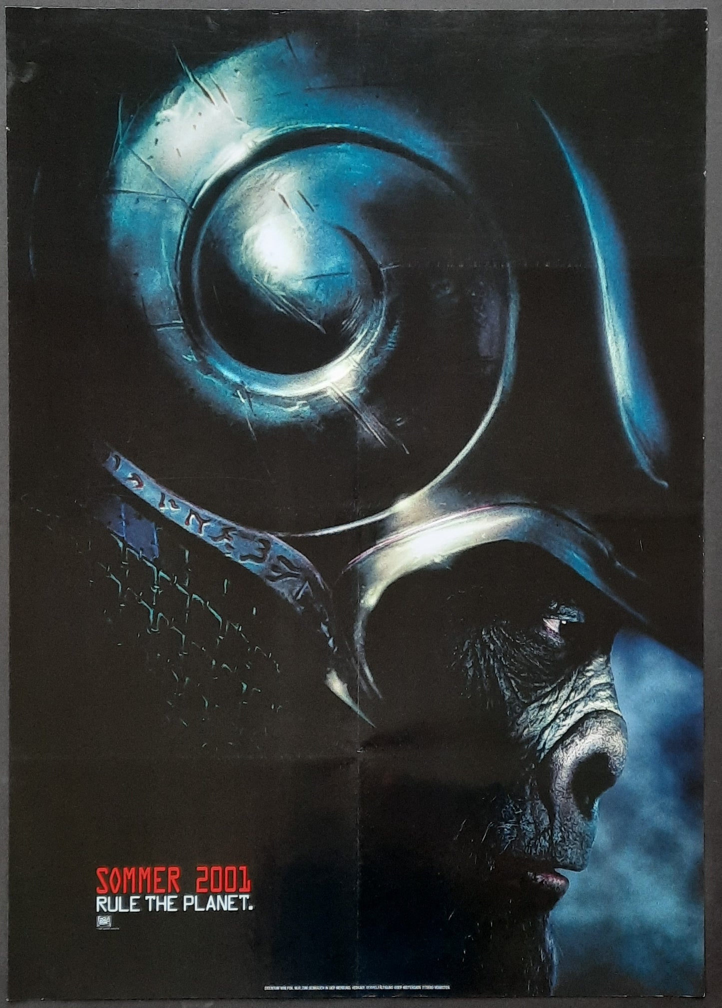 PLANET OF THE APES Original Movie Poster Teaser 2001 Tim Burton Mark Wahlberg Germany