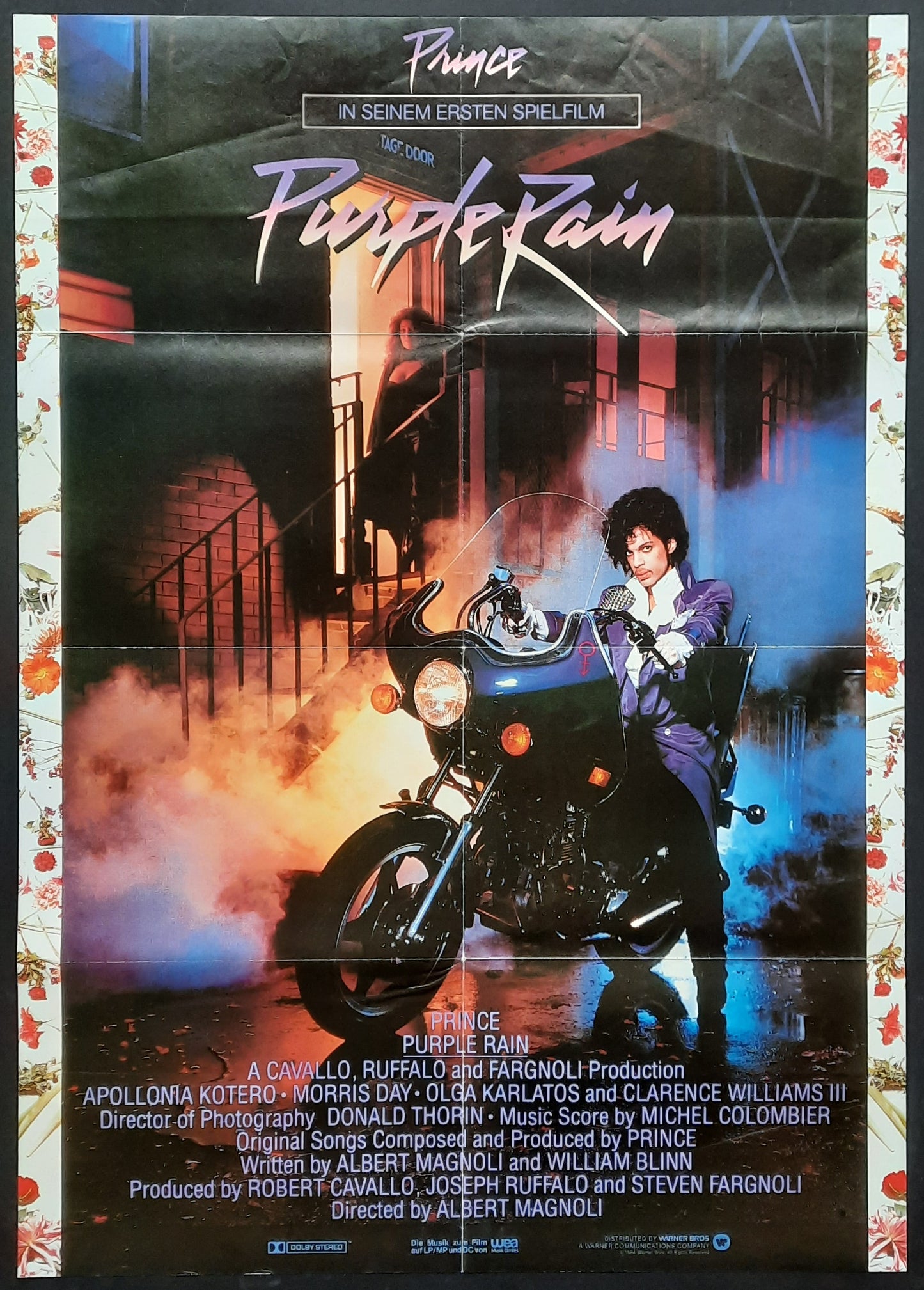 PRINCE - PURPLE RAIN Original Movie Poster 1994 German 1-Sheet