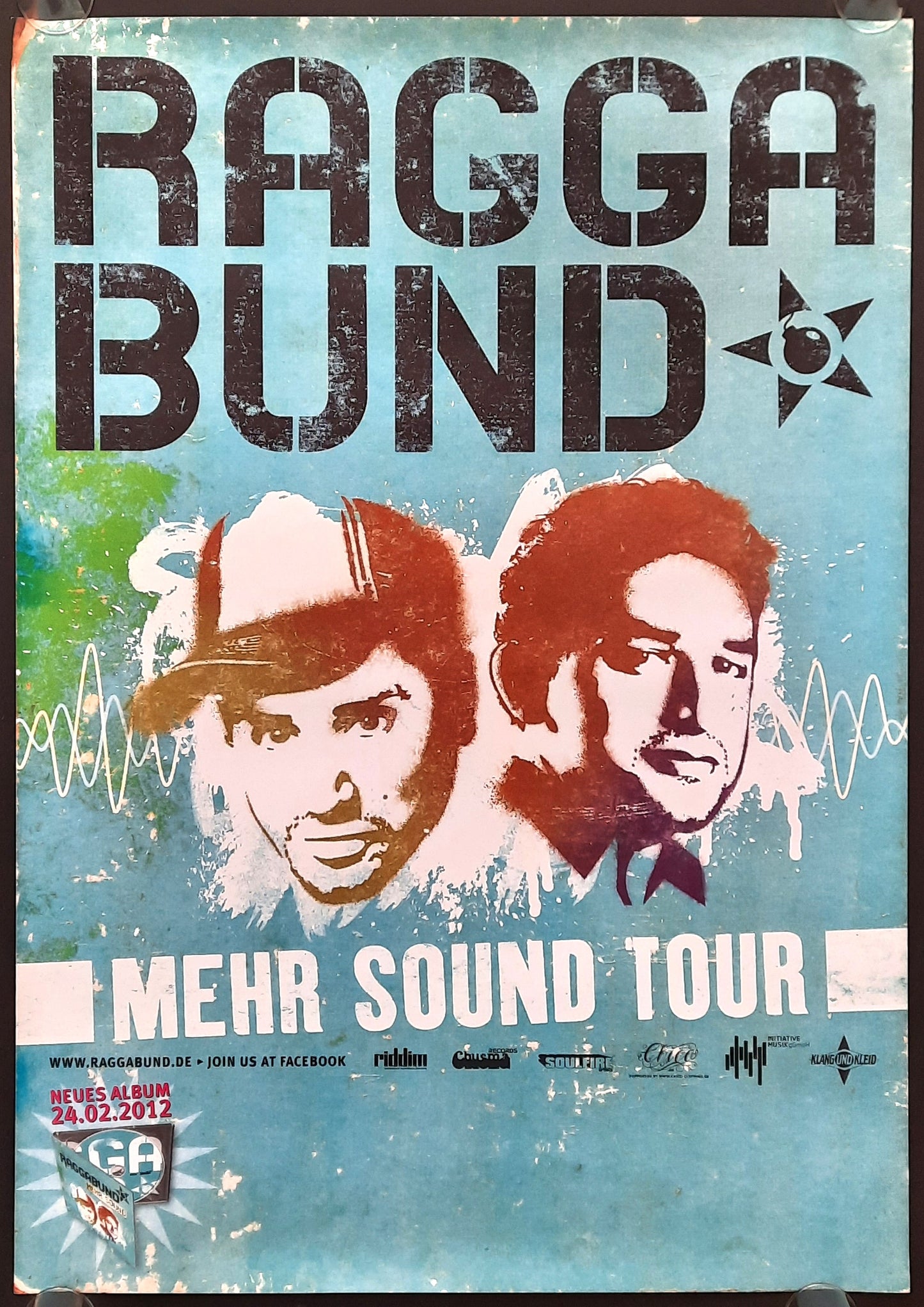 RAGGABUND Original Concert Poster 2012 Europe Germany 1