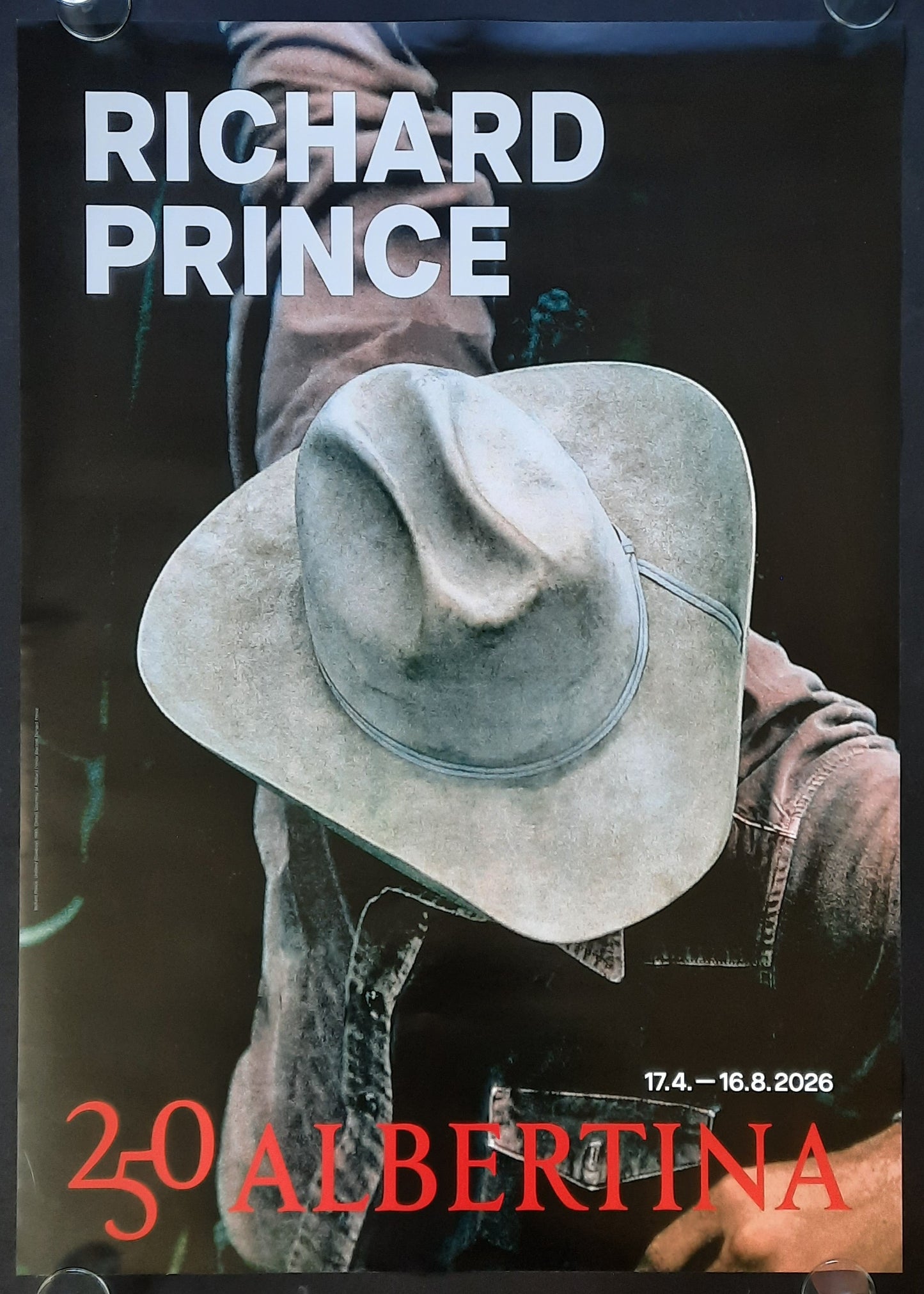 RICHARD PRINCE 2026 Original Exhibition Poster - Albvertina Vienna Austria