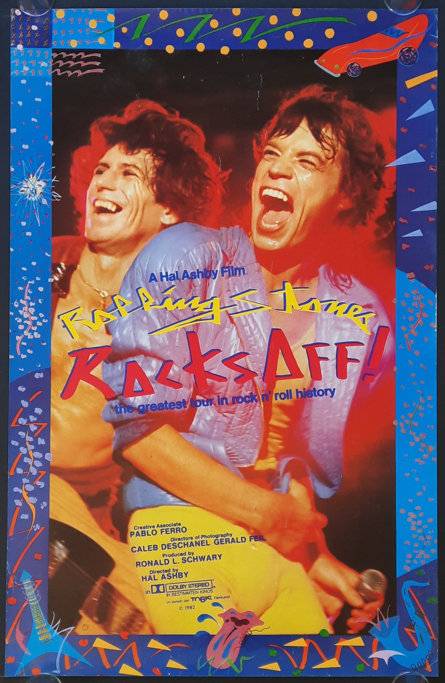 ROLLING STONES 1982 Original Promotion Poster - Movie ROCKS OFF