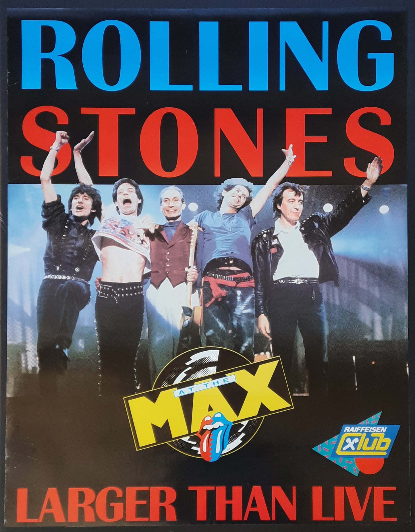 ROLLING STONES 1991 Original Promotion Poster - Movie AT THE MAX 