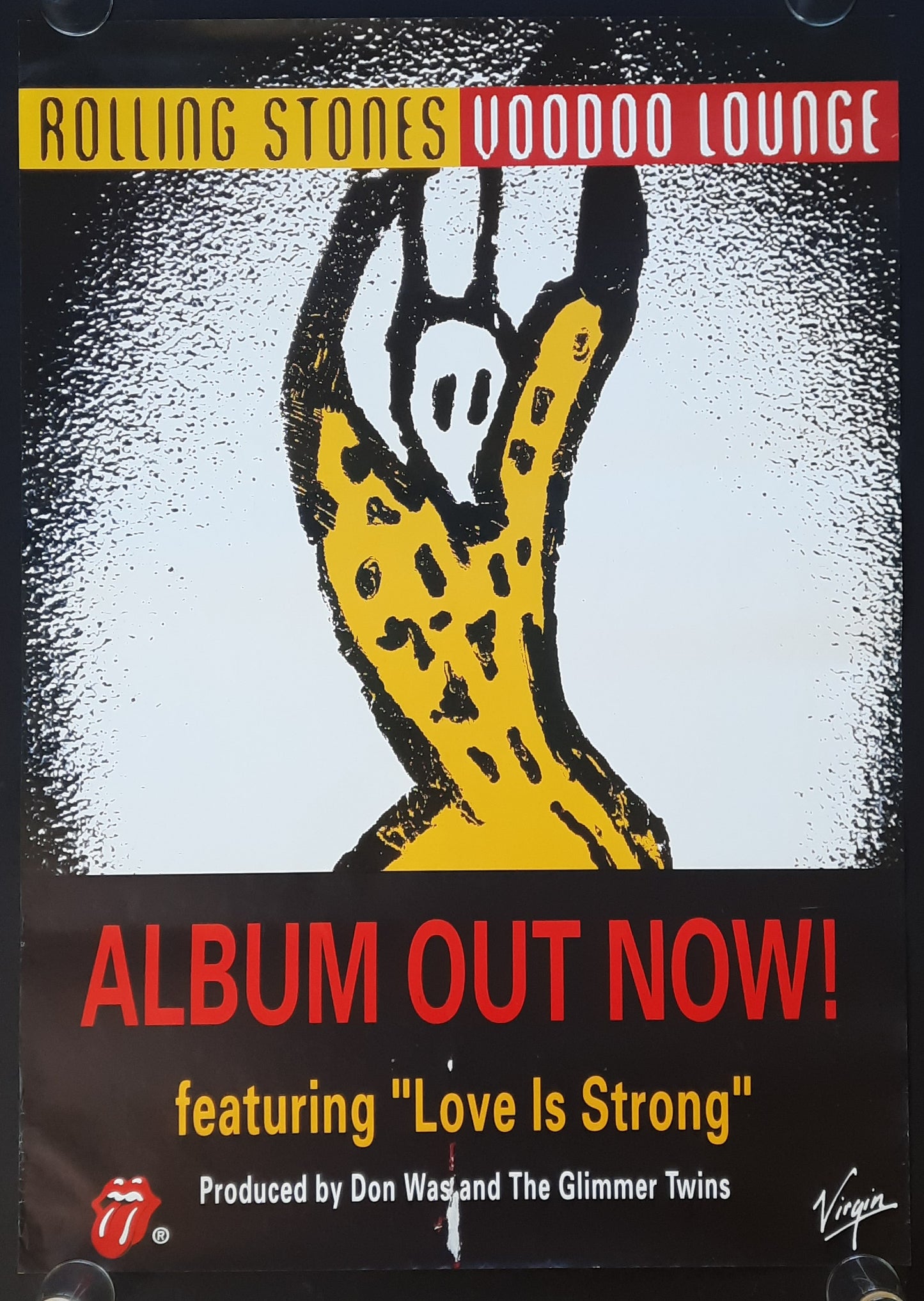 ROLLING STONES 1994 Original Promotion Poster - Album VODOO LOUNGE