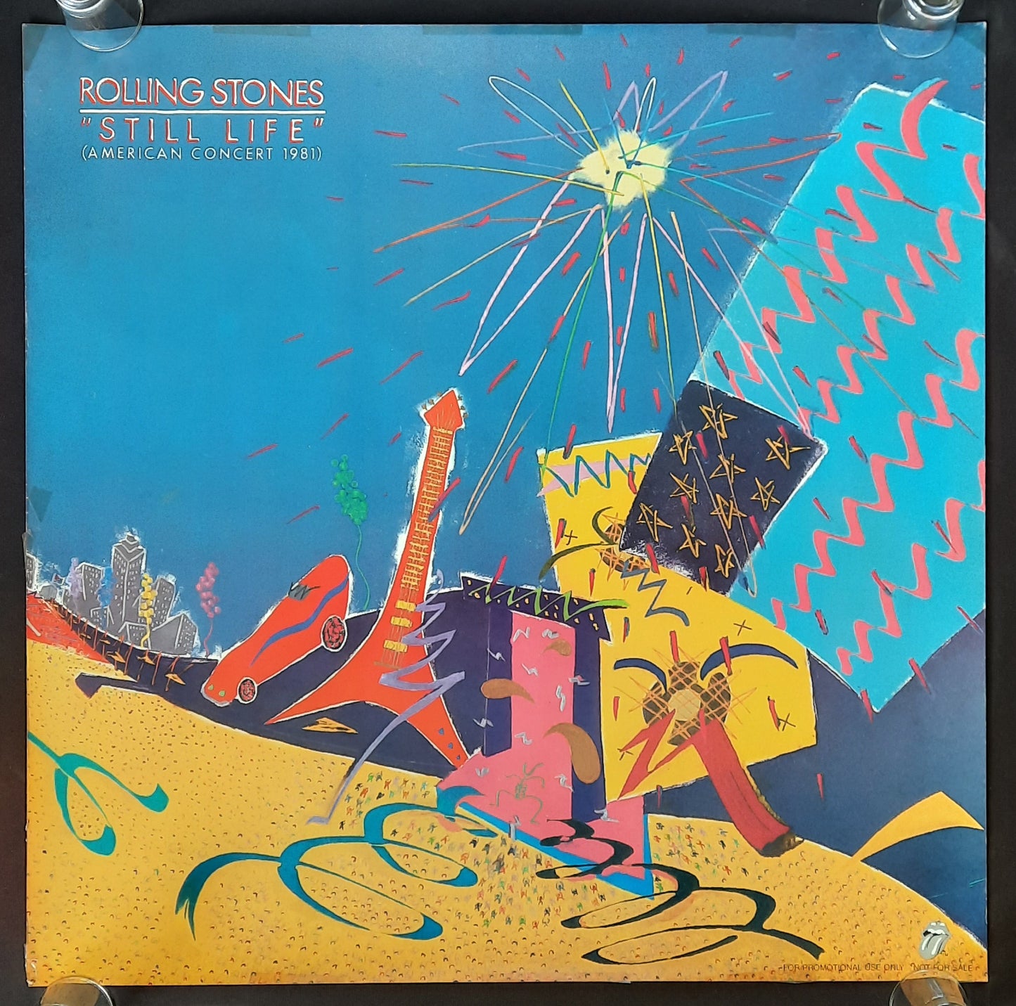 ROLLING STONES Original Promotion Poster - 1981 Album "Still Live" 2