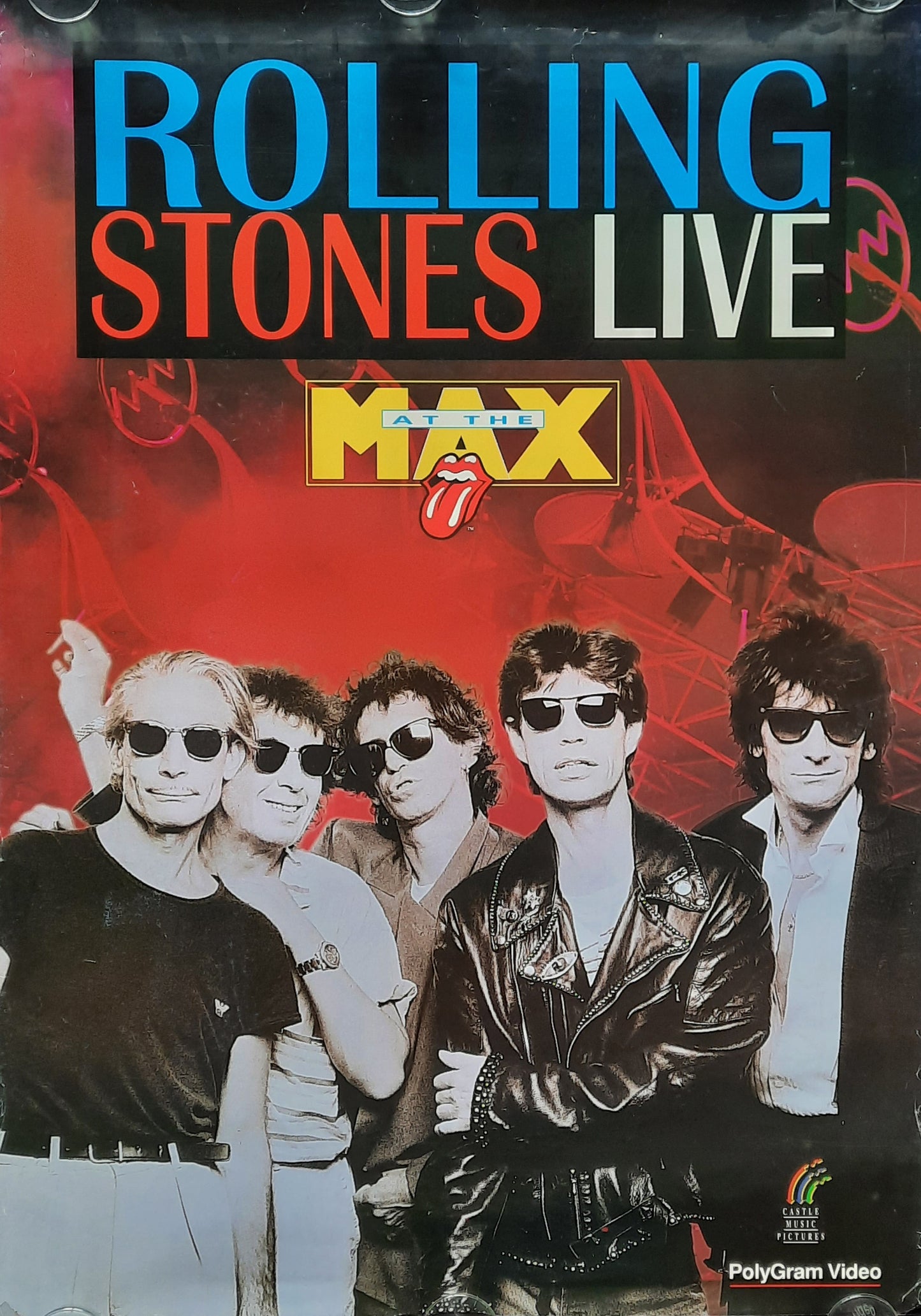 ROLLING STONES Original Promotion Poster - 1991 Video "At The Max"
