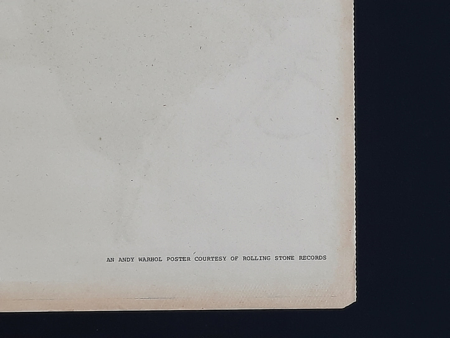 ROLLING STONES Original Press Promotion Poster - 1977 Album "Love You Live" by Andy Warhol Poster 1st Print