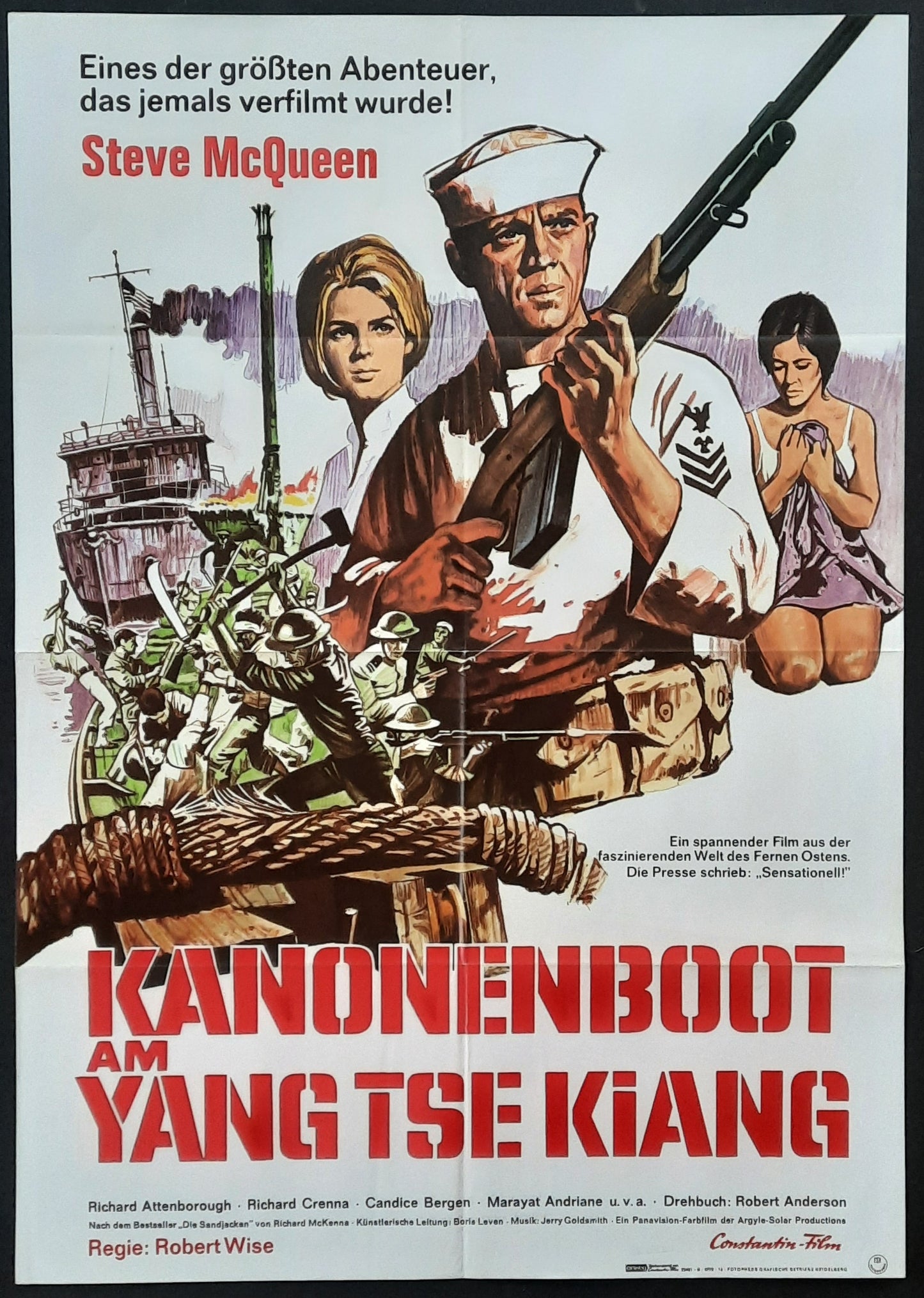 SAND PEBBLES Original Movie Poster