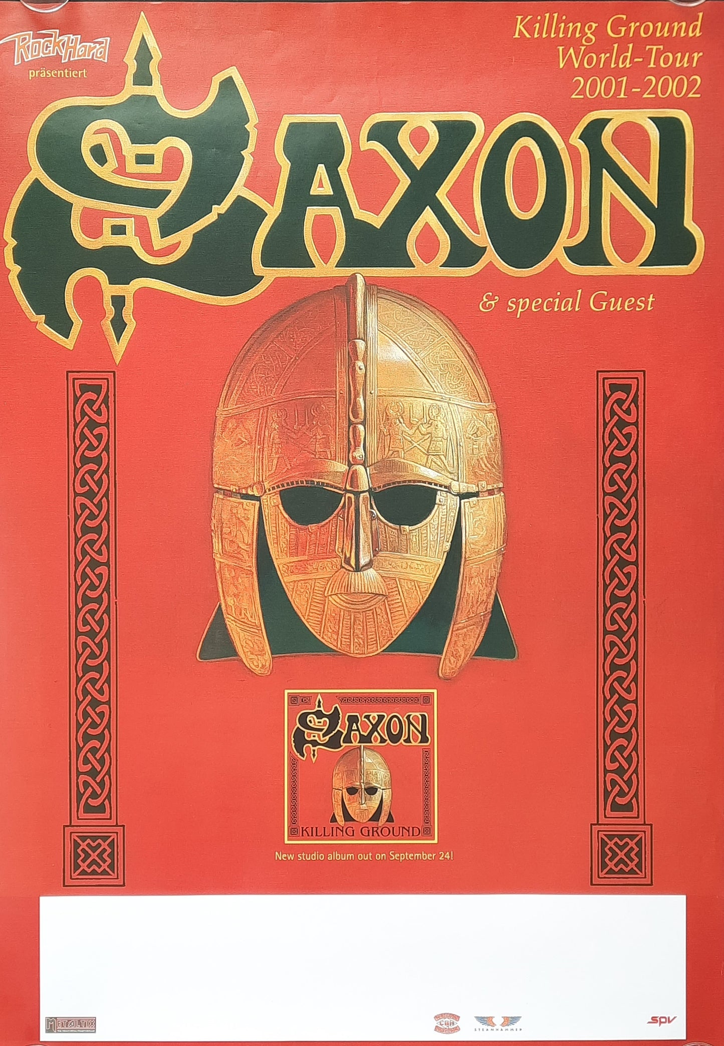 SAXON Original Concert Poster (blank) 2001 Germany