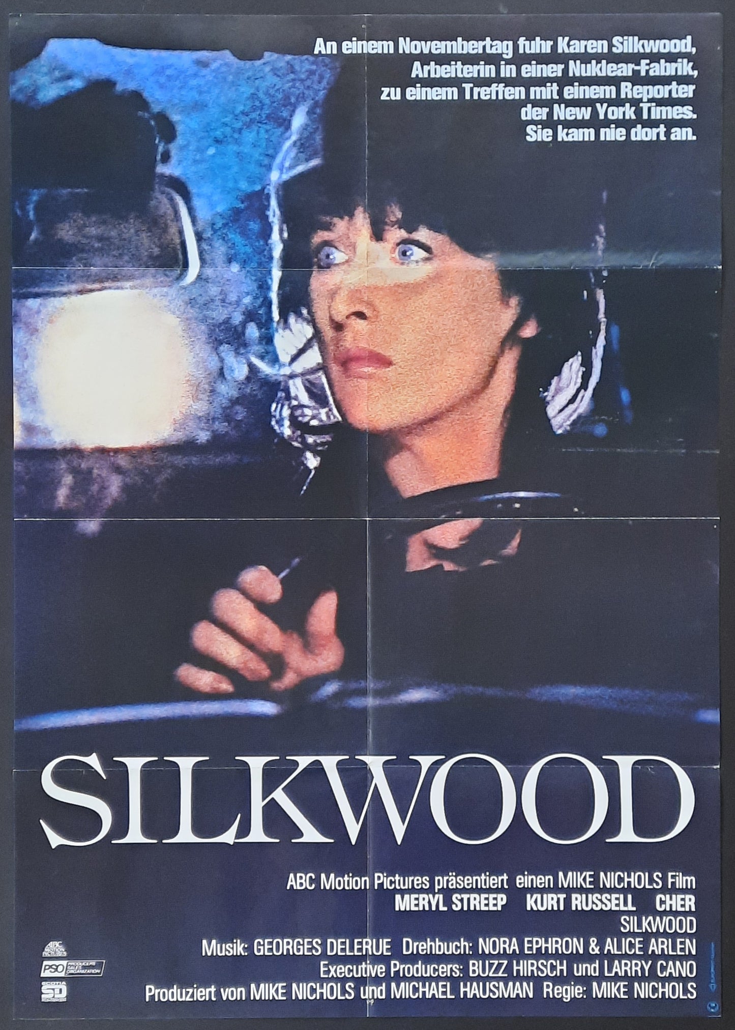 SILKWOOD Original Movie Poster 1983 Meryl Streep Kurt Russell German 1-Sheet Poster