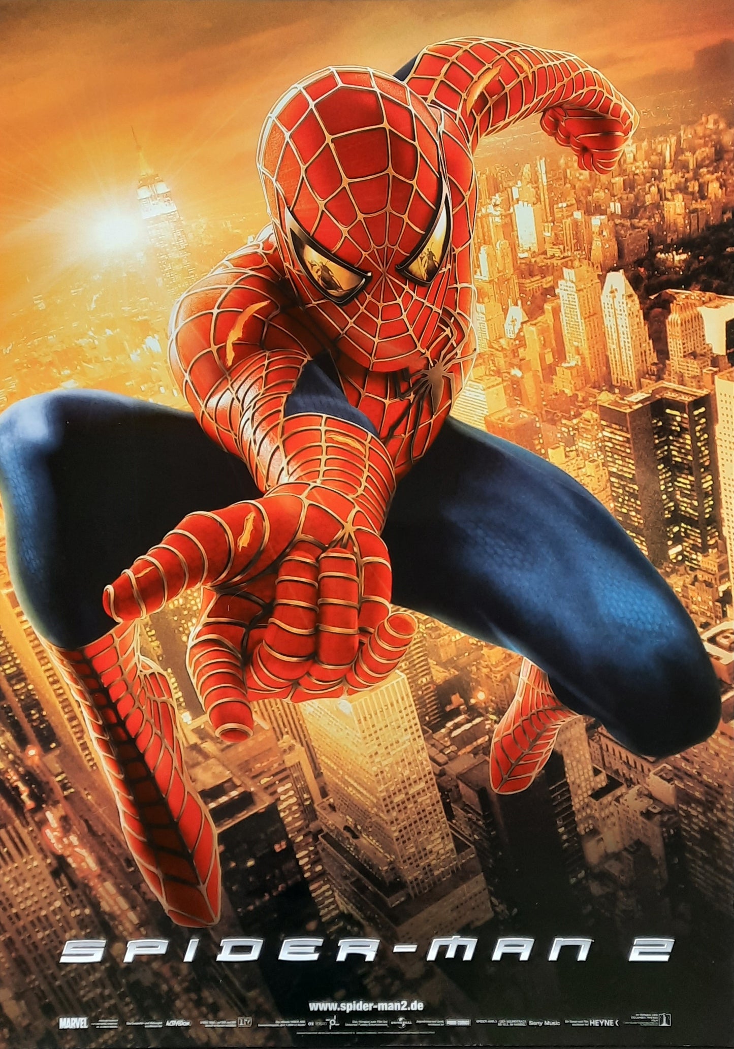 SPIDERMAN 2 Original Movie Poster Teaser 1 F 2002 ROLLED 1