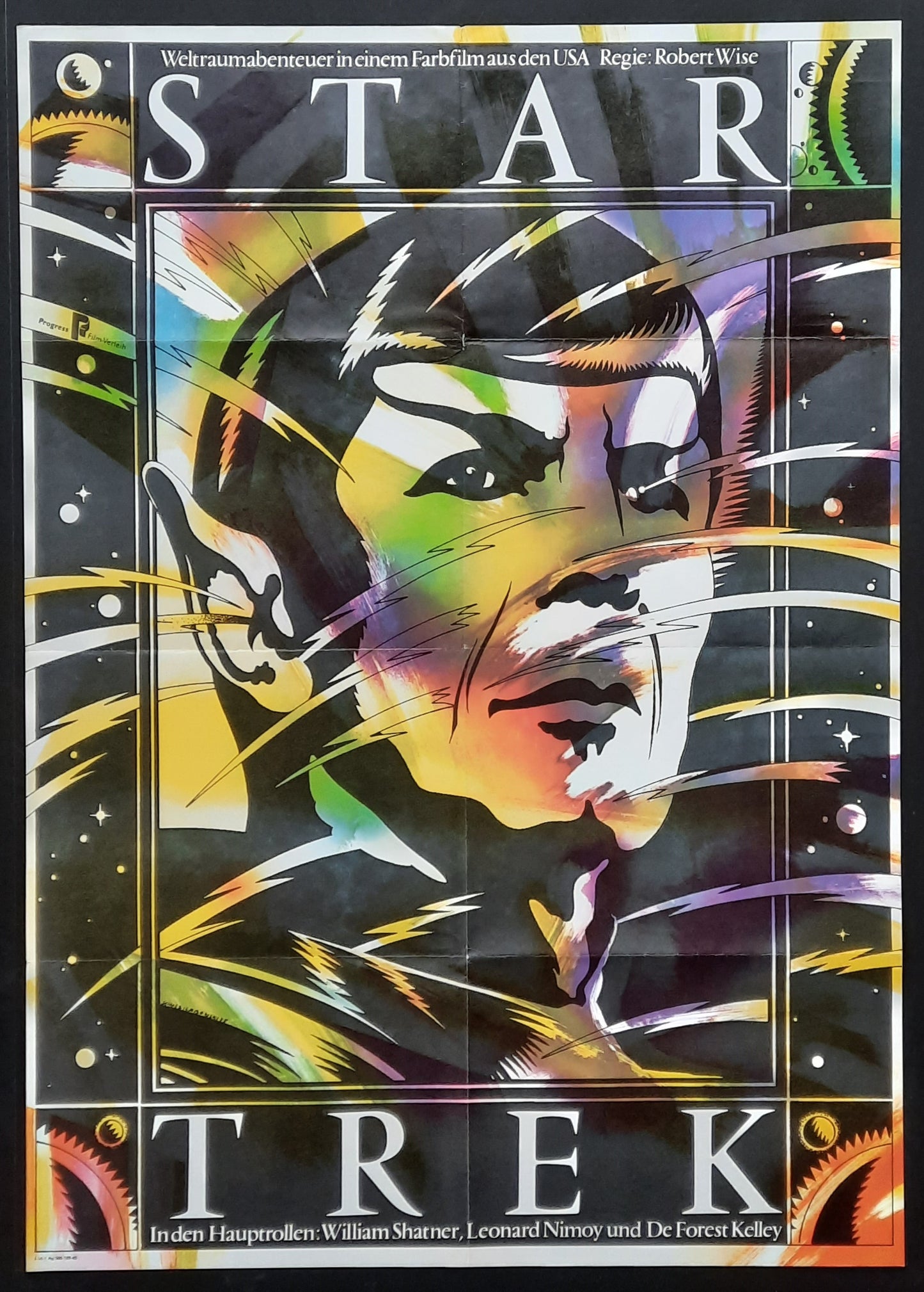 STAR TREK Original Movie Poster 1985 William Shatner Leonard Nimoy East-German 1-Sheet "Spock" 2