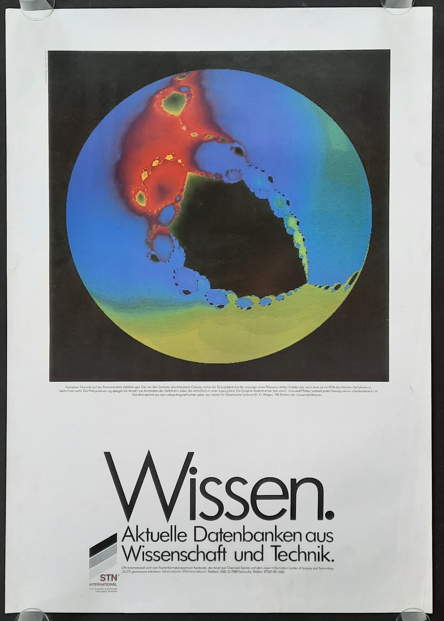 STN INTERNATIONAL Original Advertising Poster 1970s Germany 1