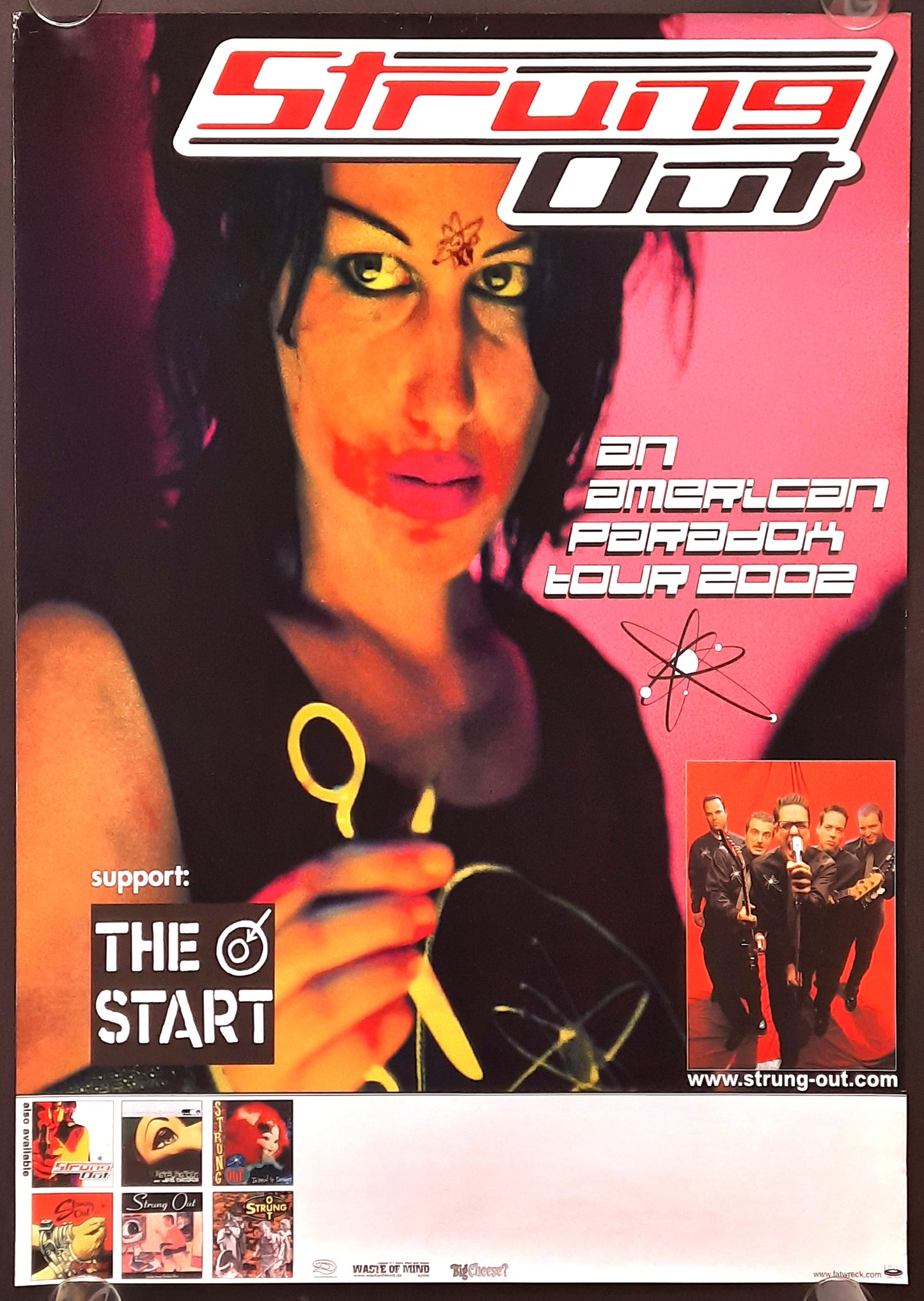 STRUNG OUT Original Concert Poster 2002 An American Paradox Tour