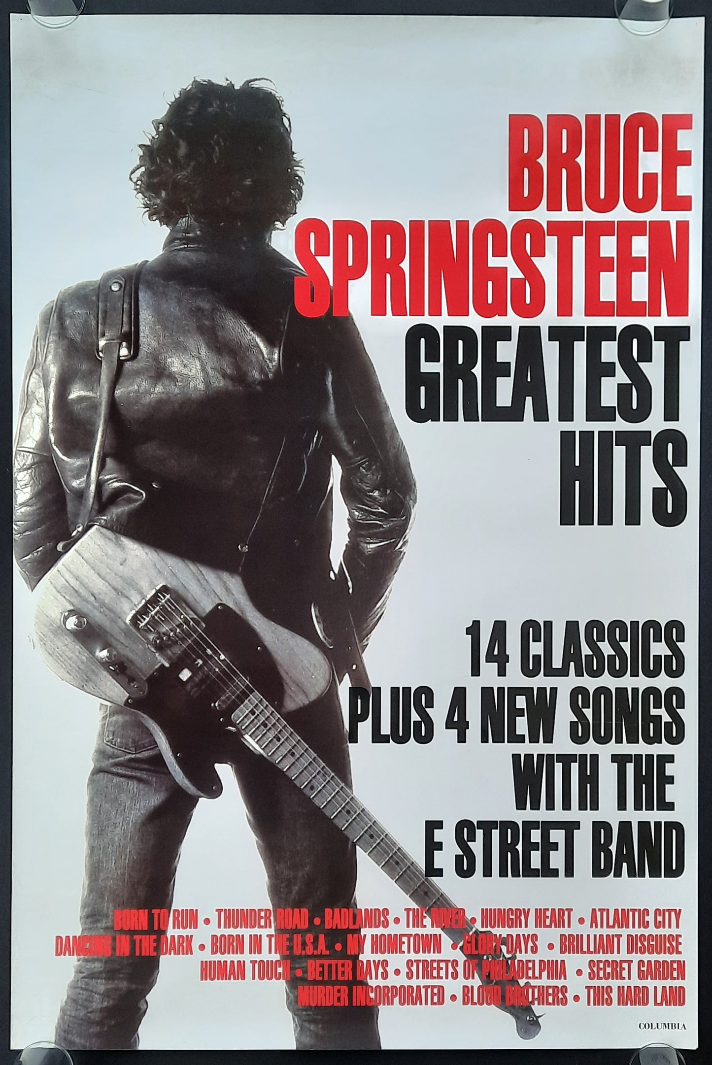 BRUCE SPRINGSTEEN Original Promotion Poster - 1995 Album "Greatest Hits"