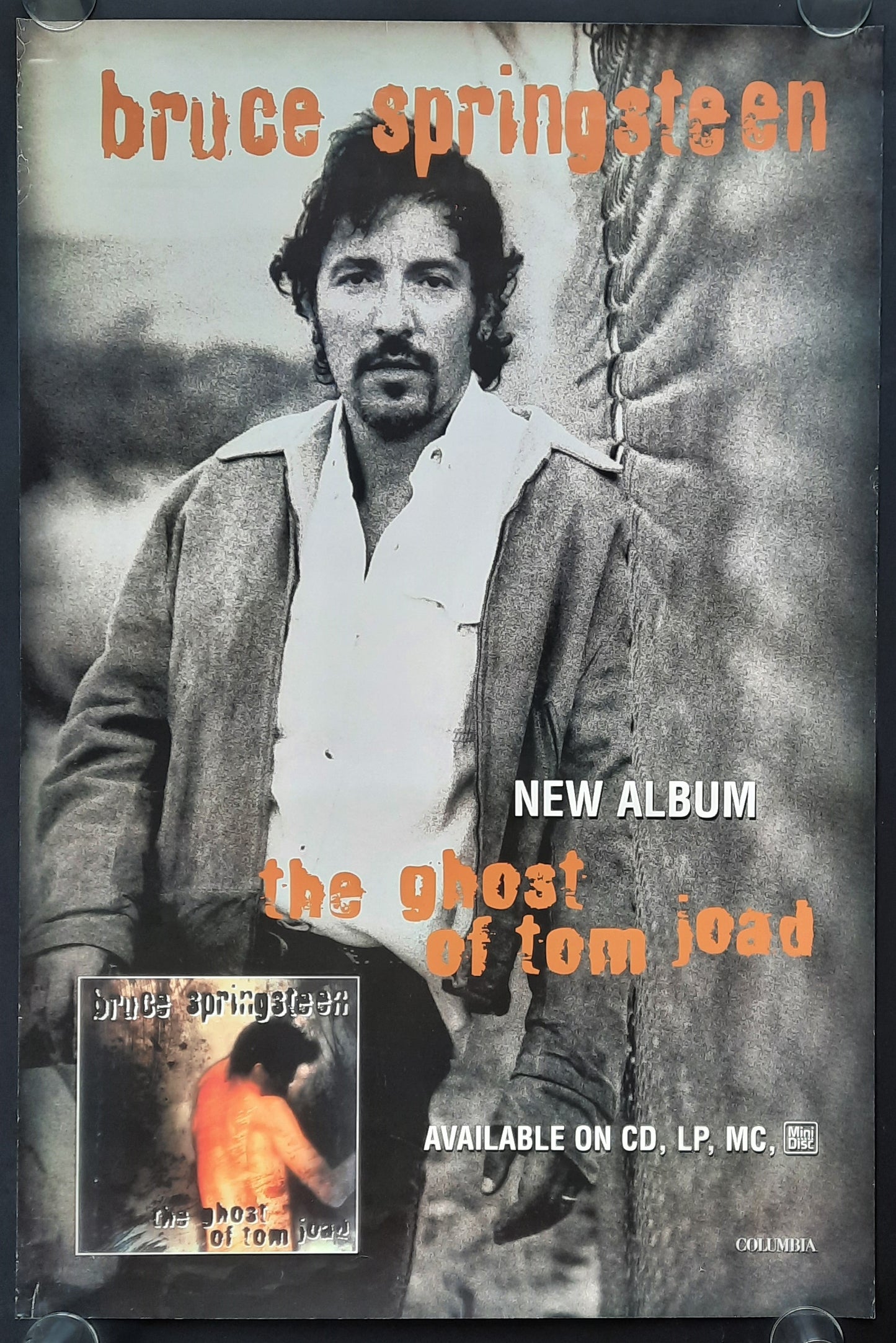 BRUCE SPRINGSTEEN Original Promotion Poster - 1995 Album "The Gost of Tom Joad"