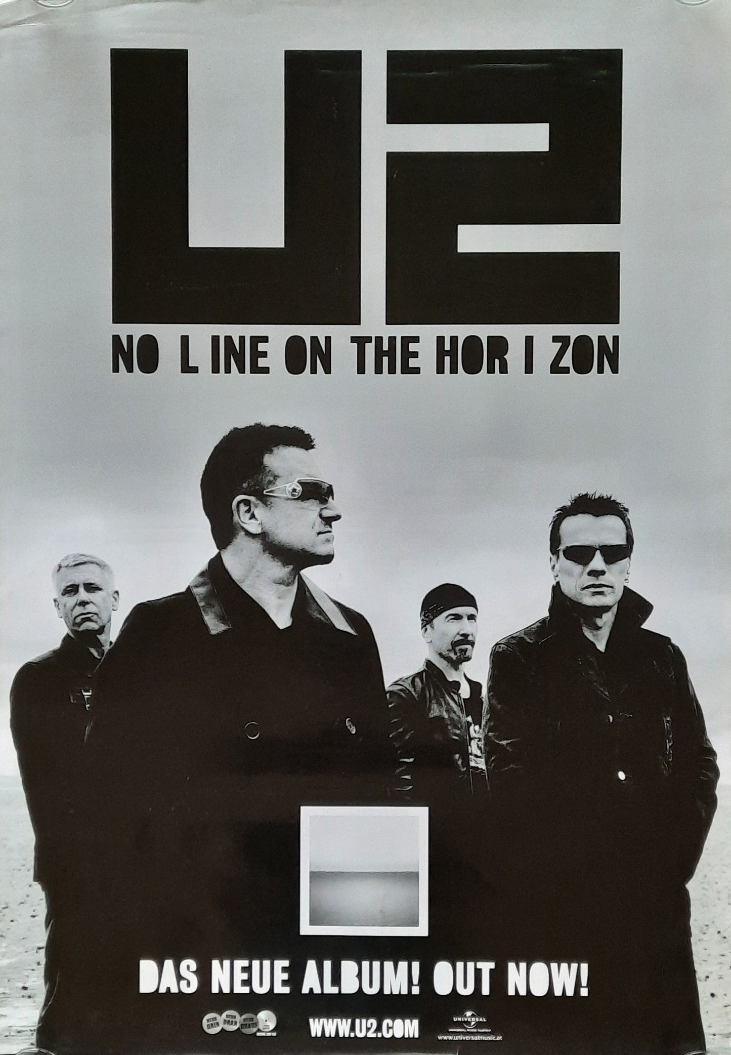 U2 Original Promotion Poster - 2009 Album "No Line On The Horizon"