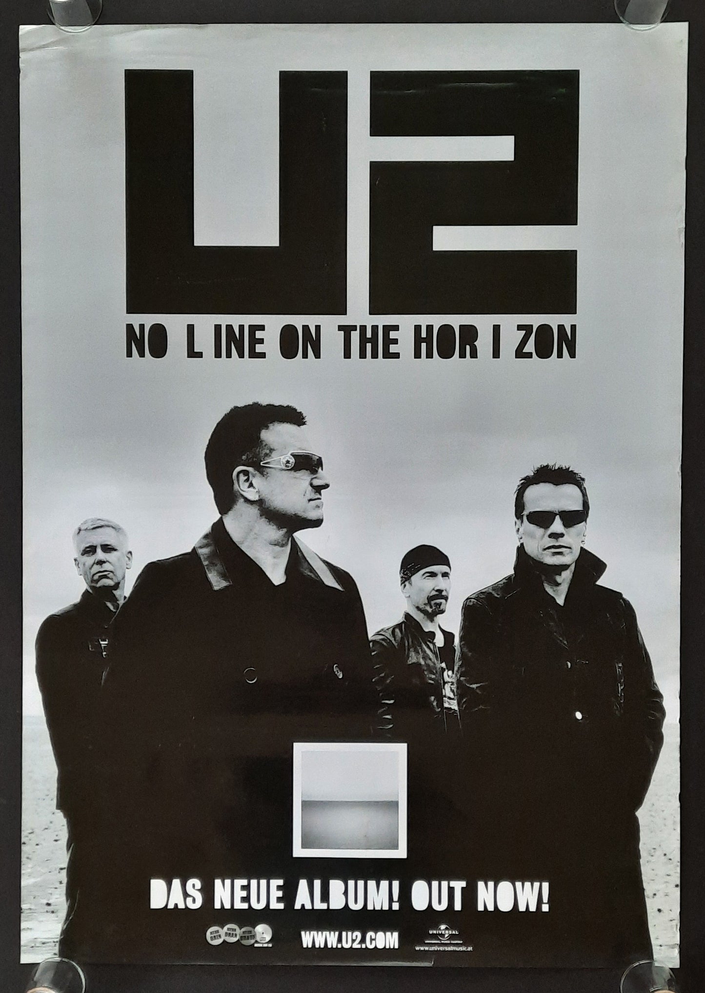 U2 Original Promotion Poster - 2009 Album "No Line On The Horizon" 2