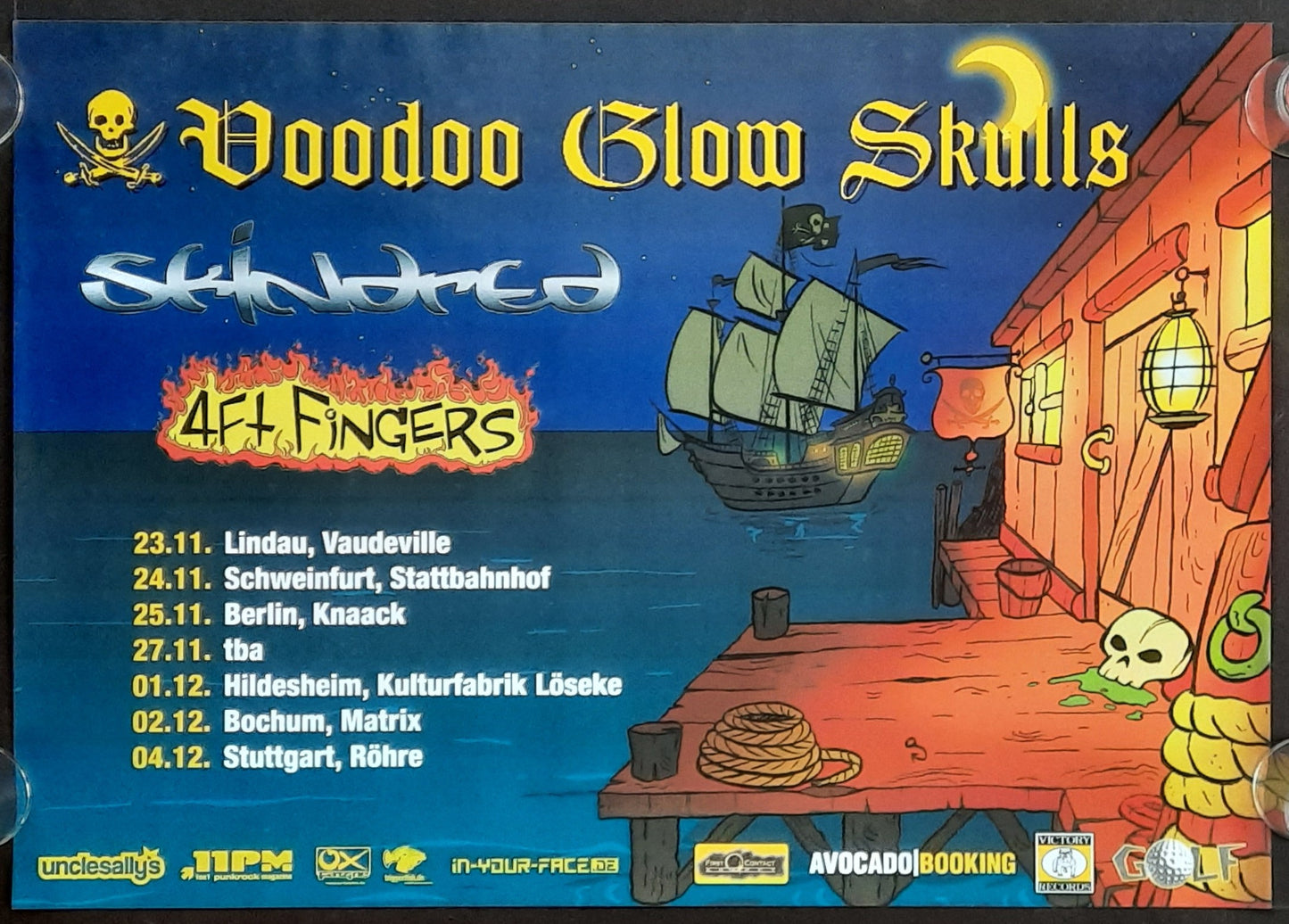 VOODOO GLOW SKULLS Original Concert Poster 2005 European Tour 42x59c (3)