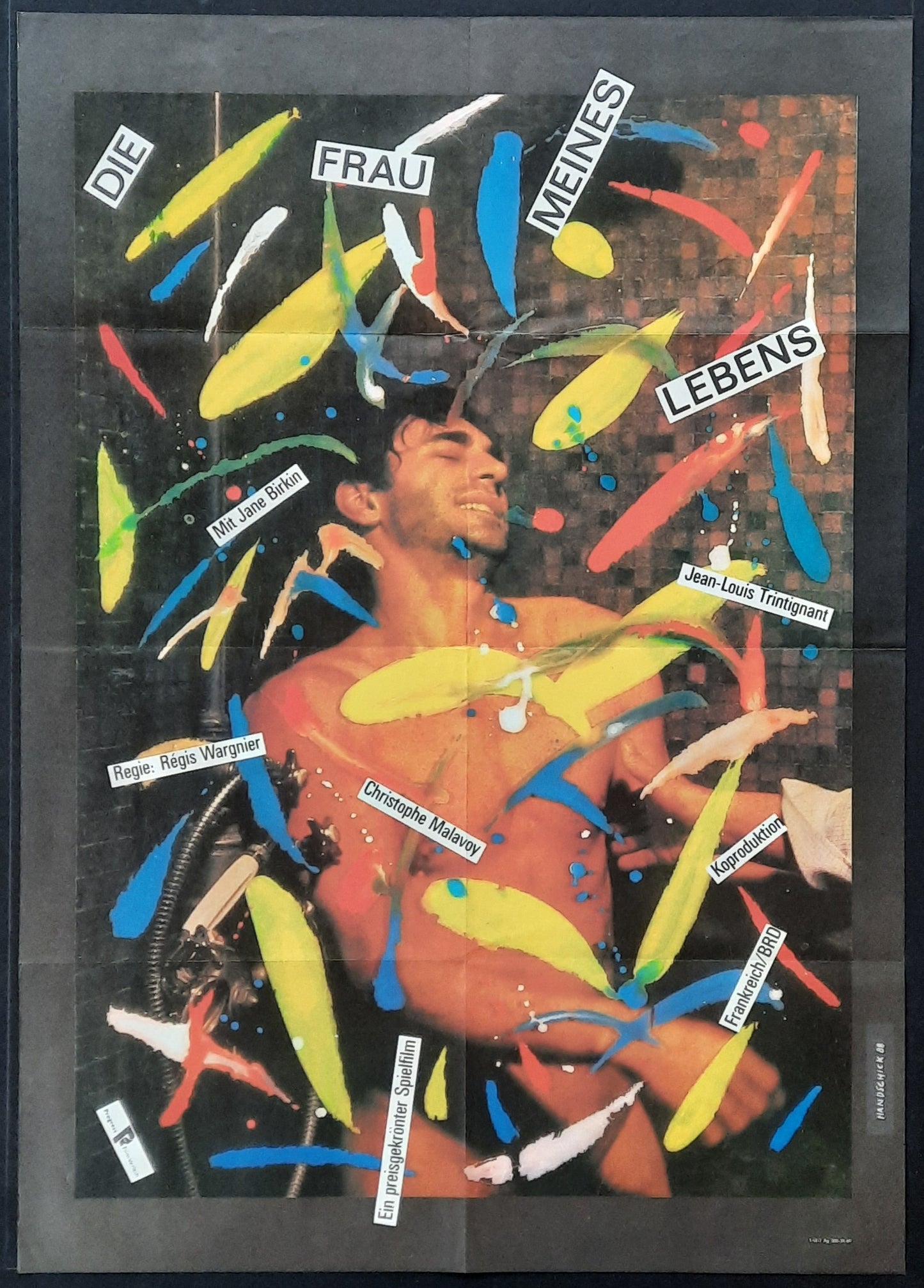 WOMAN OF MY LIFE Original Movie Poster 1986 Régis Wargnier German 1-Sheet