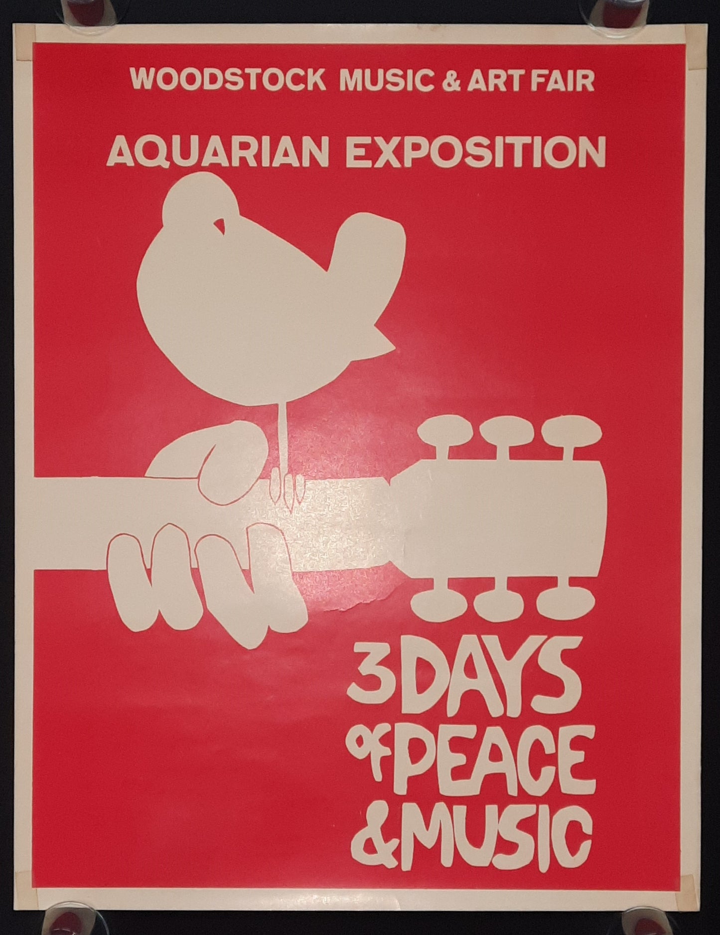 Woodstock Original Prototype Poster 1969 2