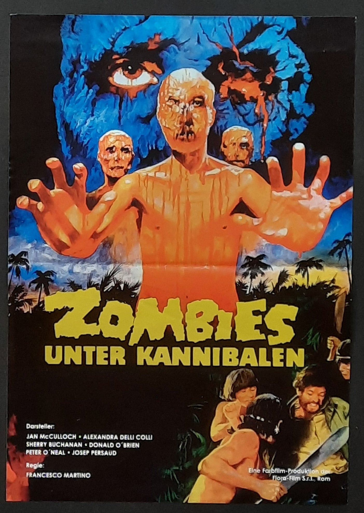 ZOMBIE HOLOCAUST Original Movie Poster 1980  Francesco Martino Germany 1