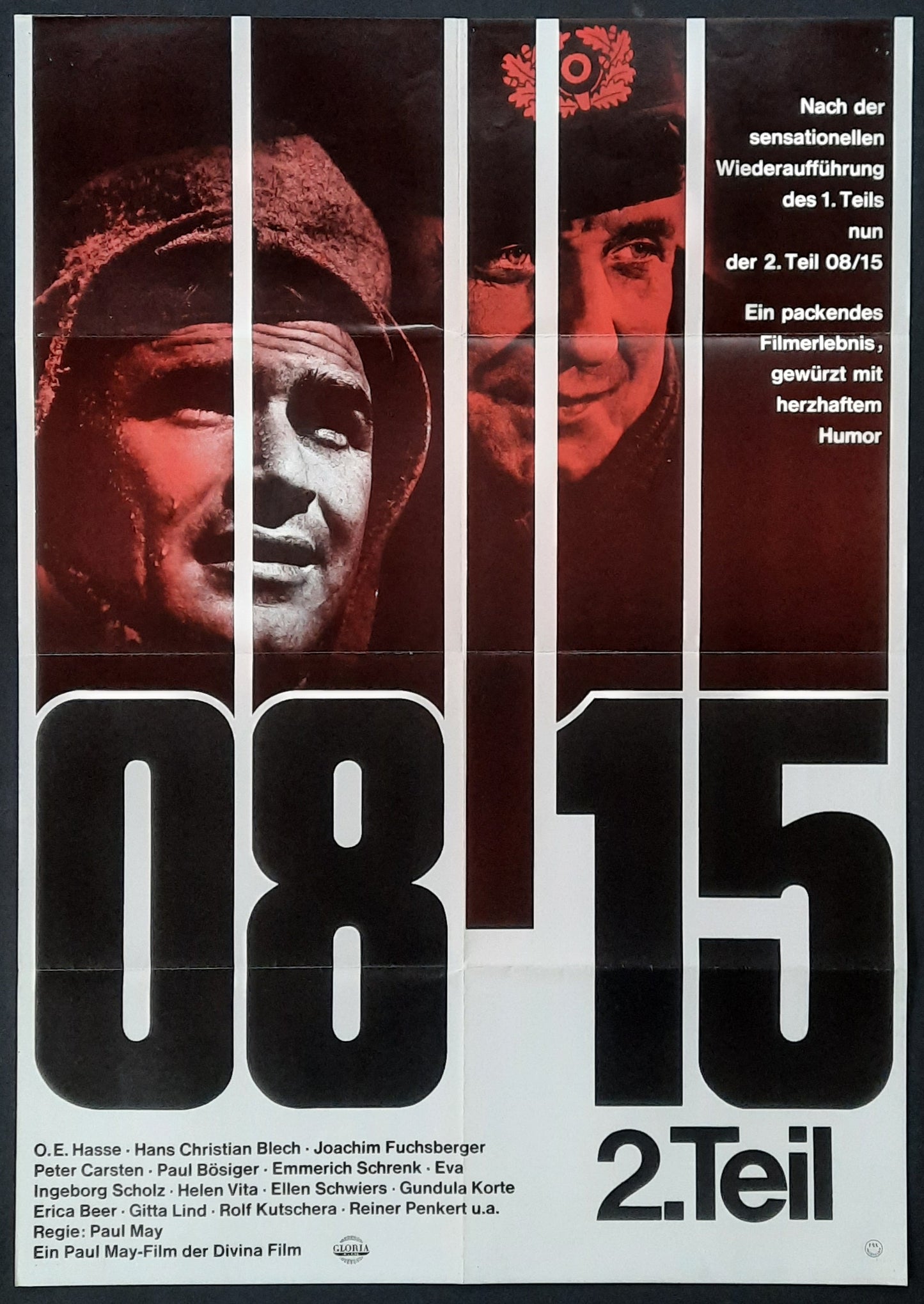 08 15 Part 2 Original Movie Poster Re-1968 (1955) Paul May O.E. Hasse German 1-Sheet Poster