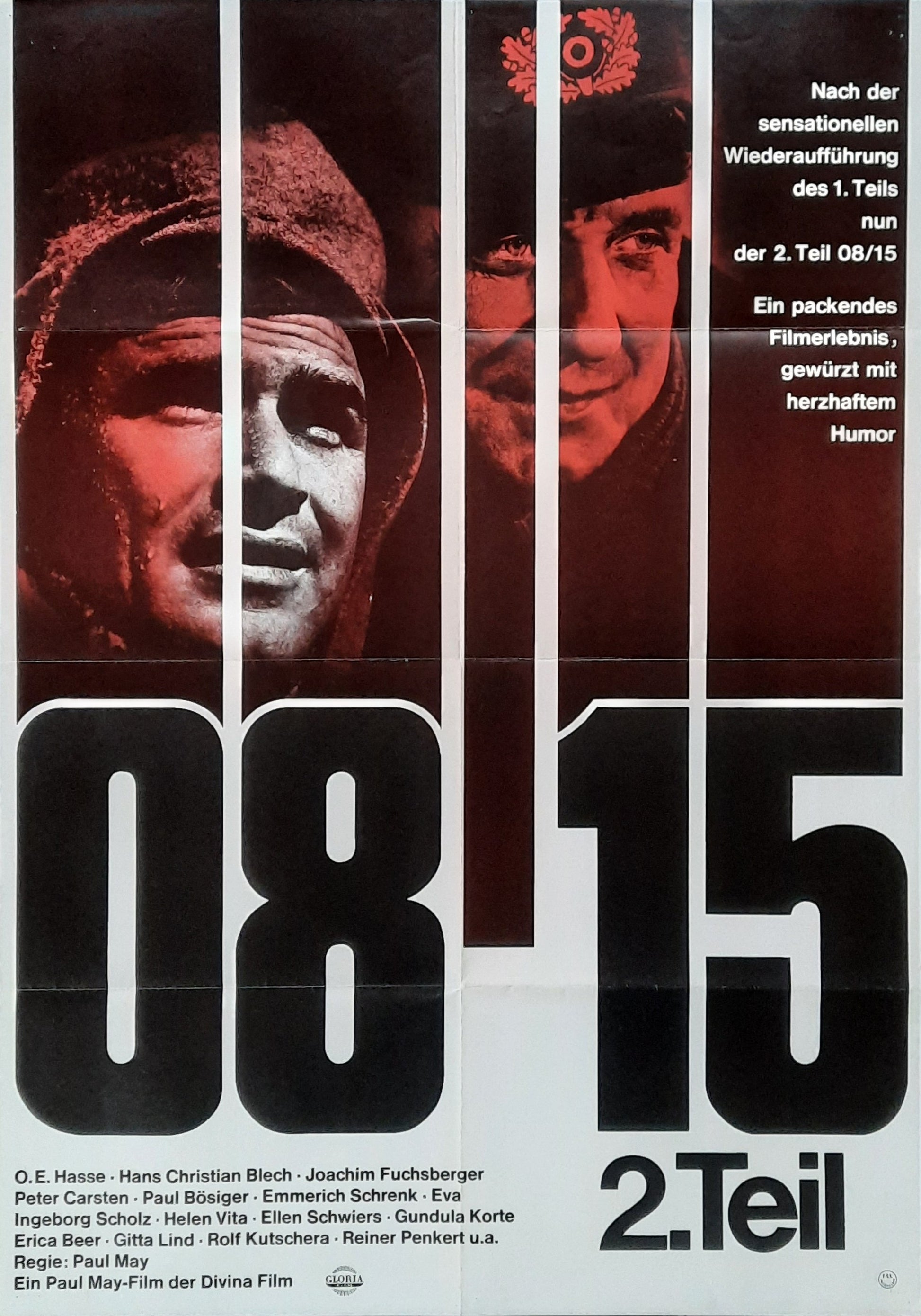 08 15 Part 2 Original Movie Poster Re-1968 (1955) Paul May O.E. Hasse German 1-Sheet Poster