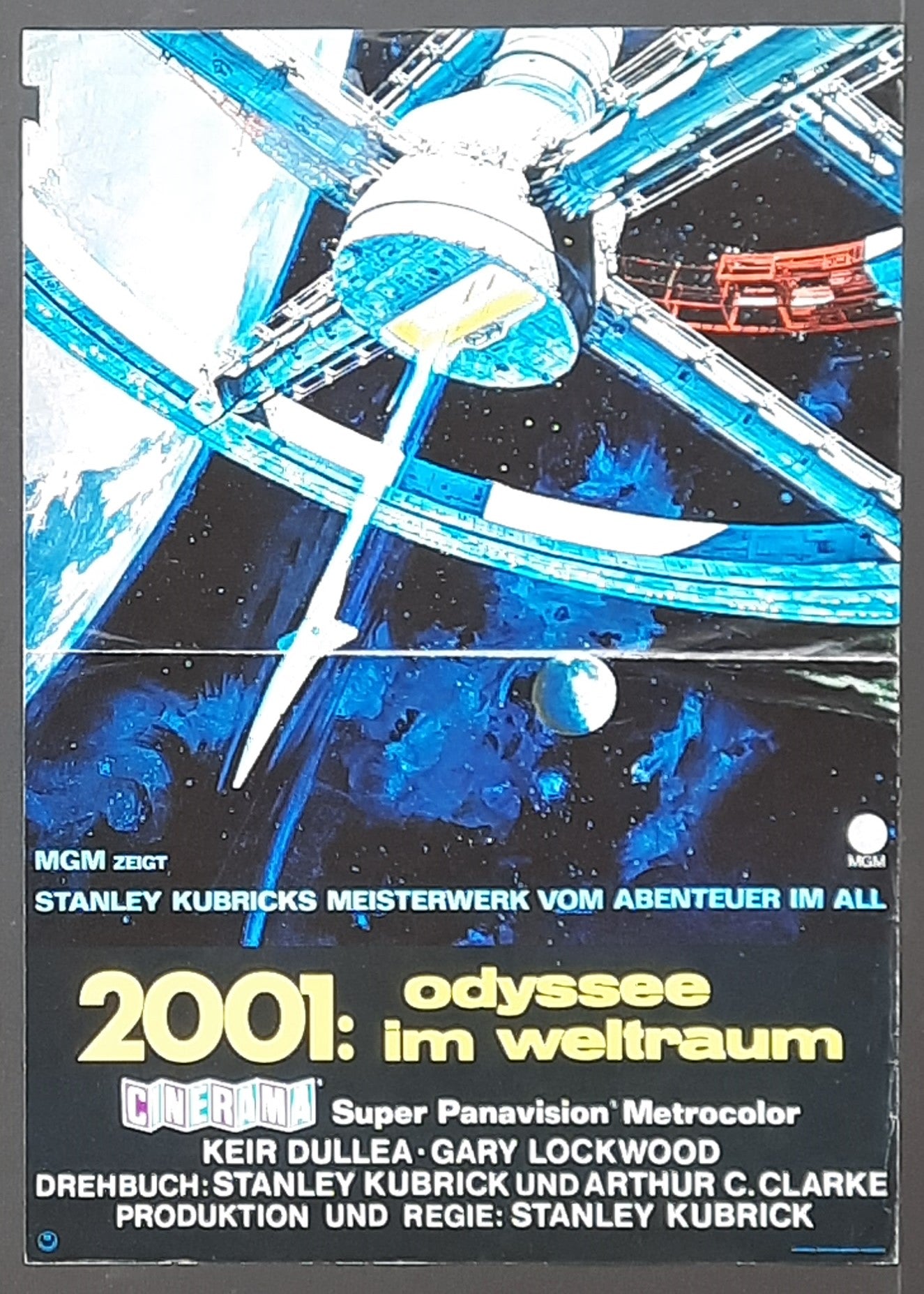 2001 A SPACE ODYSSEE Original Movie Poster 1968 Kubrick German small version