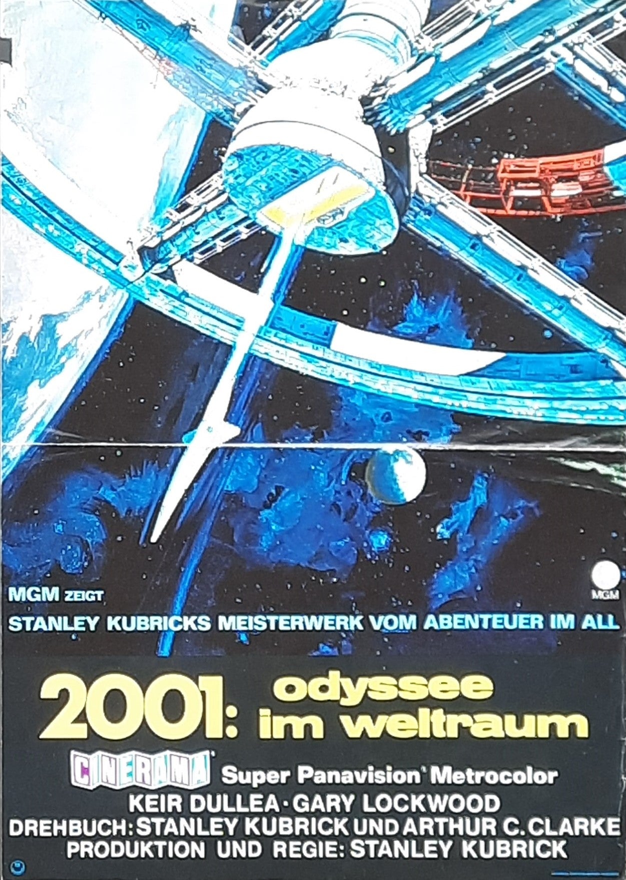 2001 A SPACE ODYSSEE Original Movie Poster 1968 Kubrick German small version 1