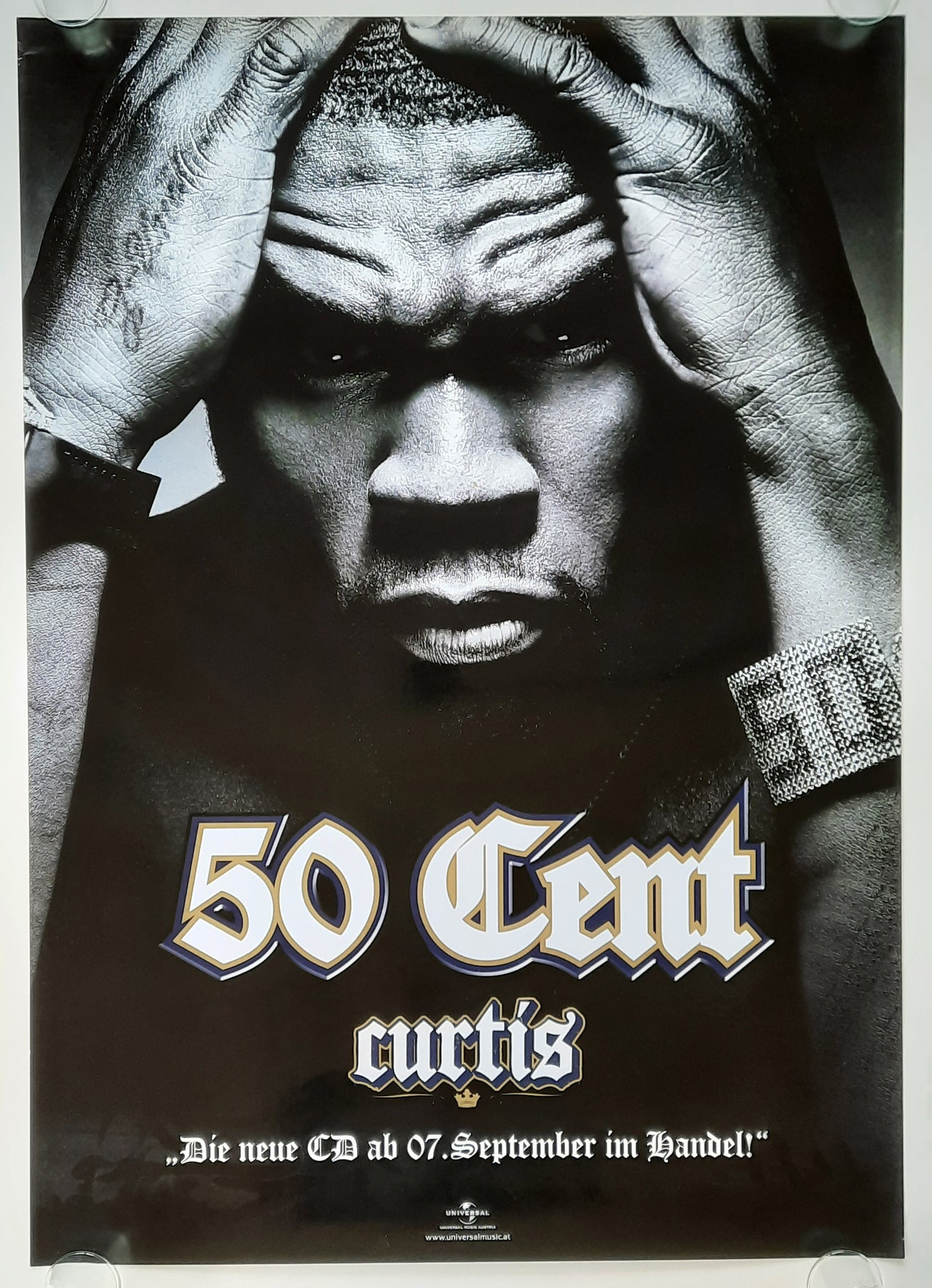 50 CENT Original Promotion Poster - 2007 Album "Curtis" 2