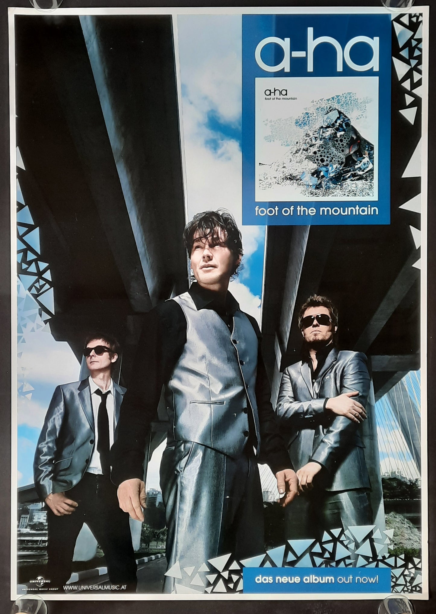 A-HA Original Promotion Poster - 2009 Album "Foot Of The Mountain" Album 2