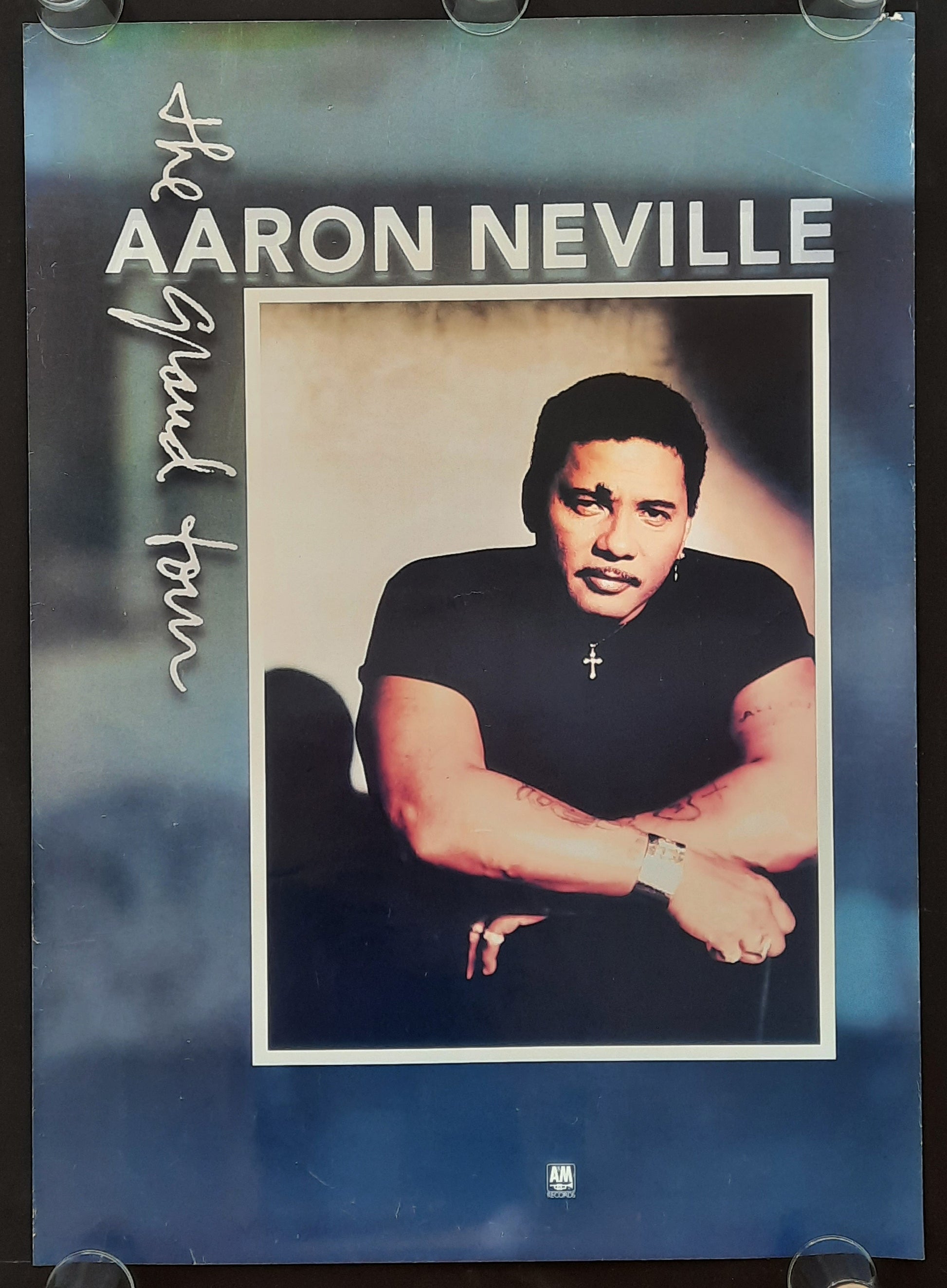 AARON NEVILLE Original Promotion Poster - 1993 Album "The Grand Tour" 2