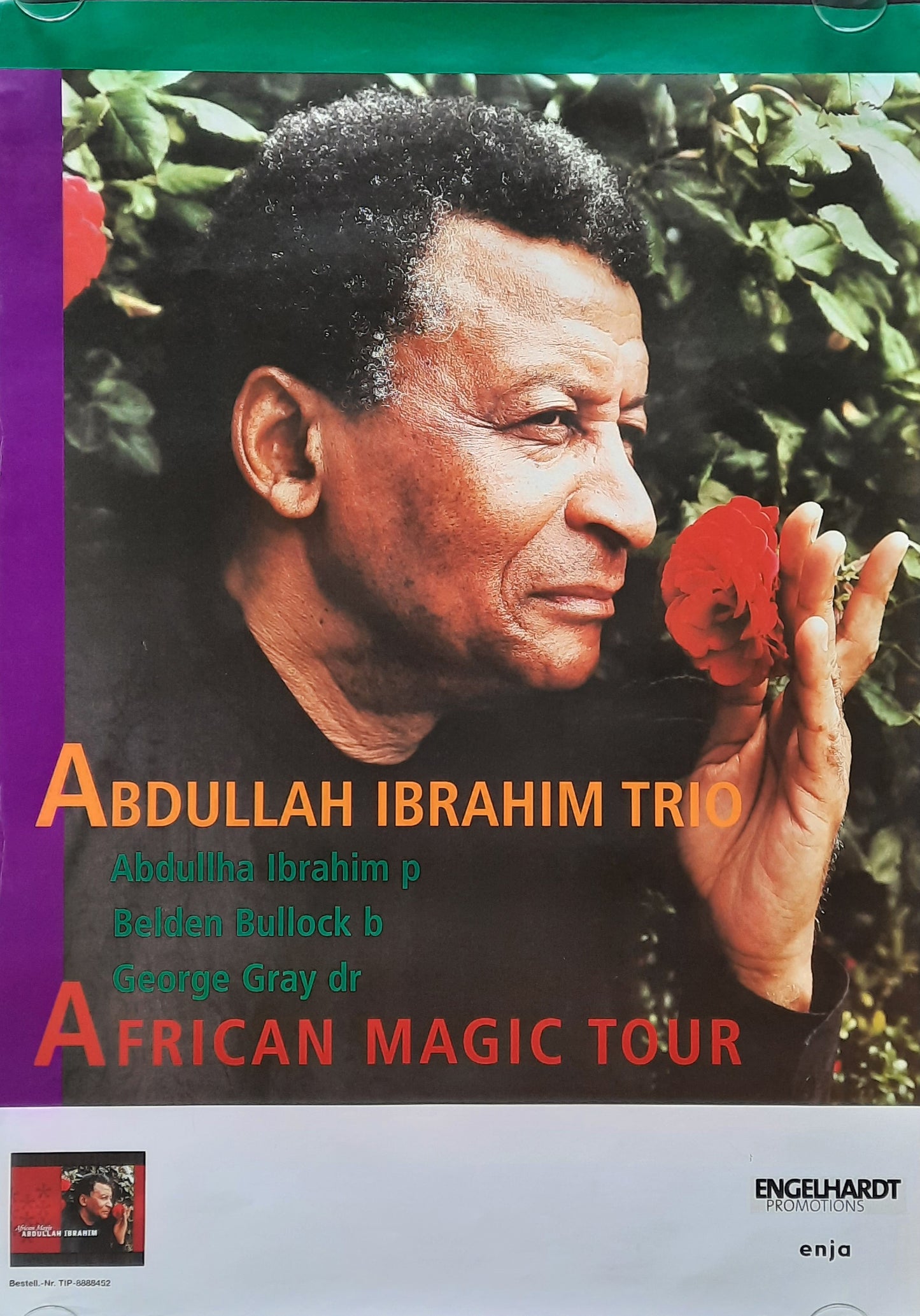 ABDULLAH IBRAHIM TRIO Original Promotion Poster - 2001 Tour "African Magic" 1st print