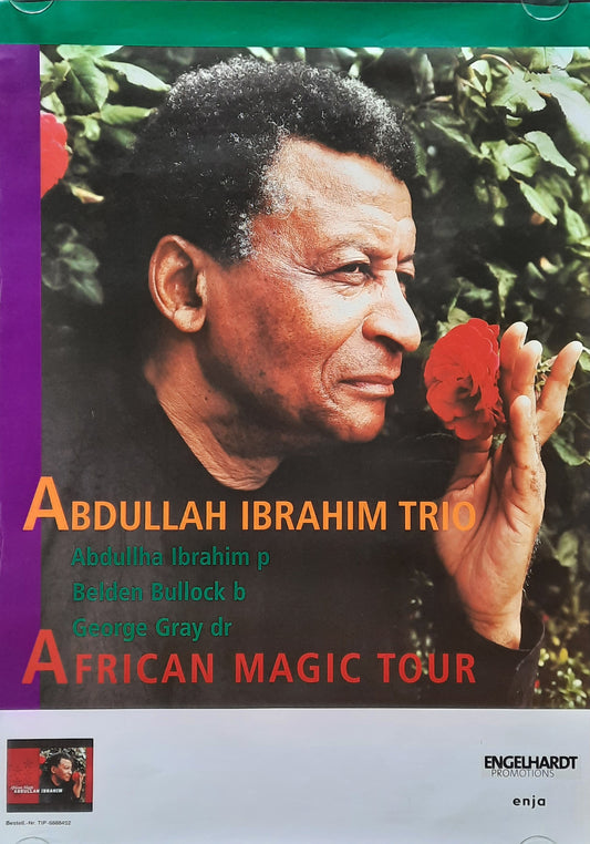 ABDULLAH IBRAHIM TRIO Original Promotion Poster - 2001 Tour "African Magic" 1st print