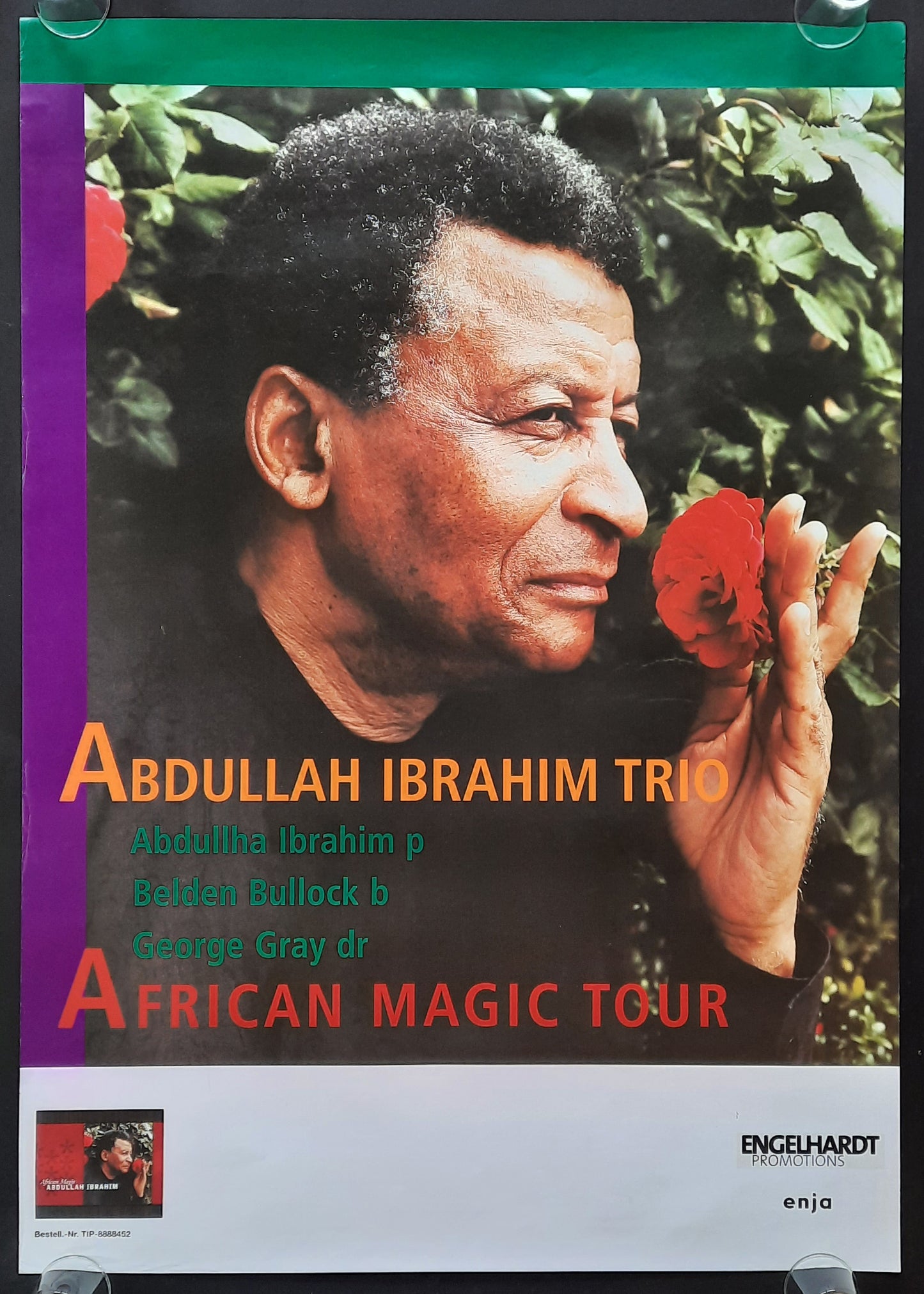 ABDULLAH IBRAHIM TRIO Original Promotion Poster - 2001 Tour "African Magic" 1st print 2