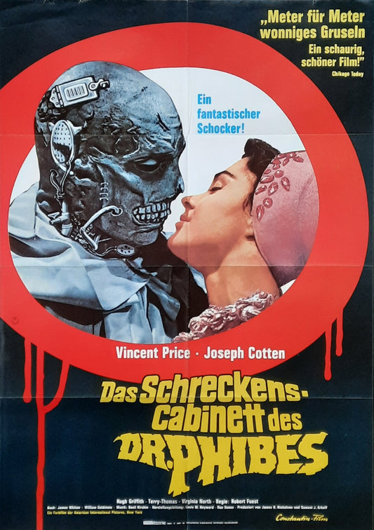 ABOMINABLE DR. PHIBES Original Movie Poster 1971 Vincent Price Germany 1
