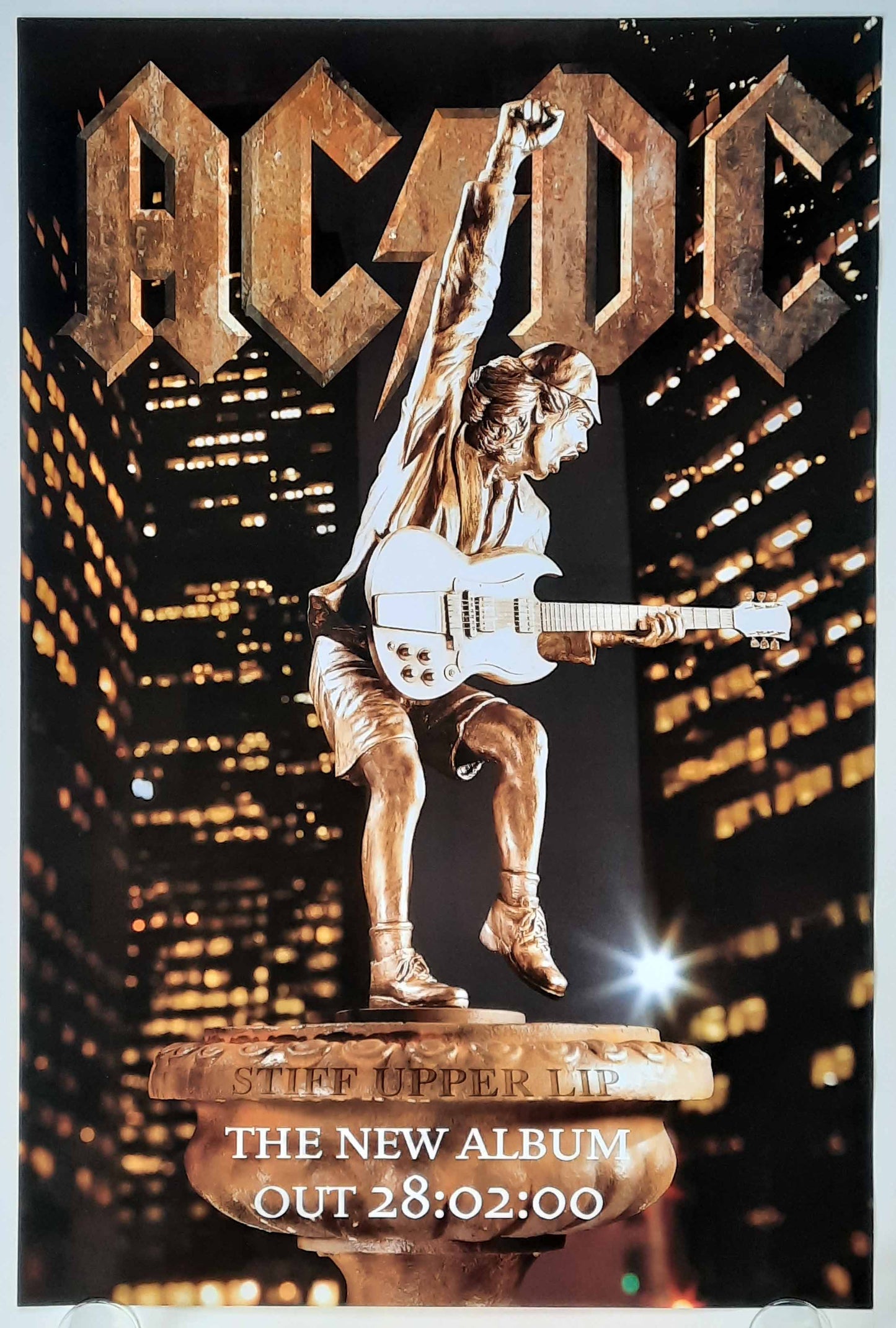 AC/DC 2000 Promotion Poster "Stiff Upper Lip" Album