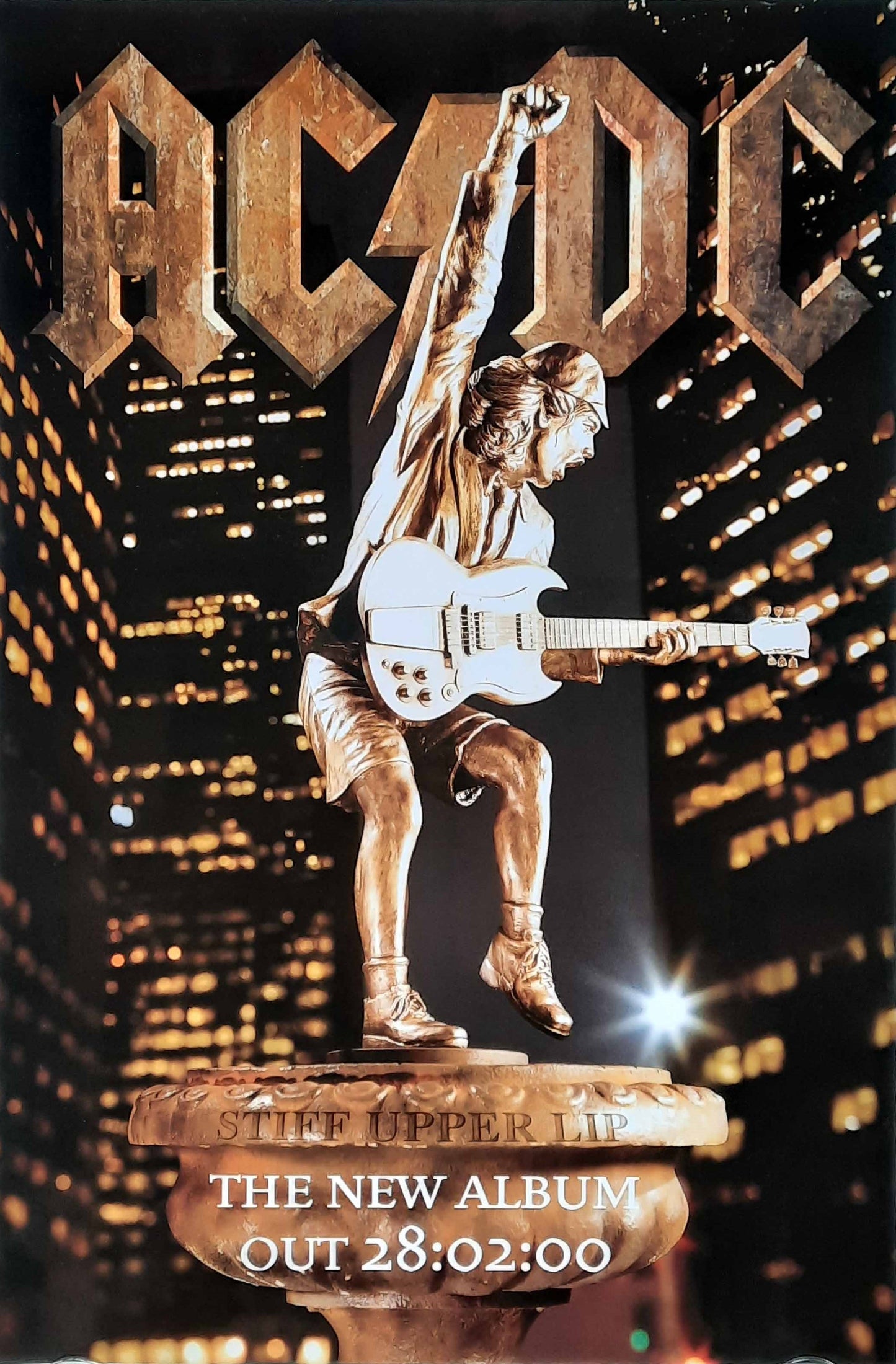 AC/DC 2000 Promotion Poster "Stiff Upper Lip" Album