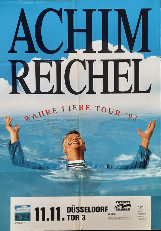 ACHIM REICHEL Original Concert Poster November 11, 1993 Duesseldorf Germany